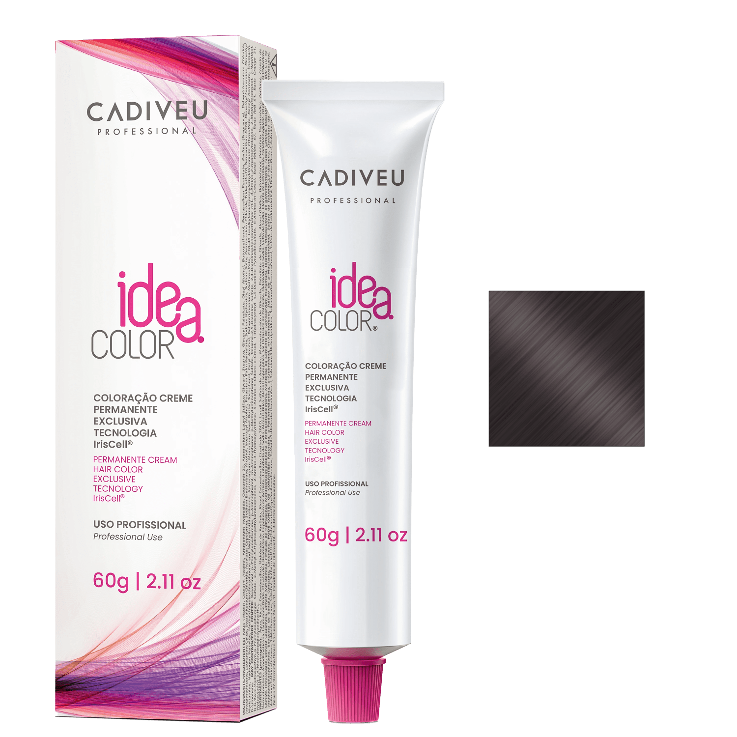 Cadiveu Professional Idea Color 3.0 Castanho Escuro - Coloração Permanente 60g