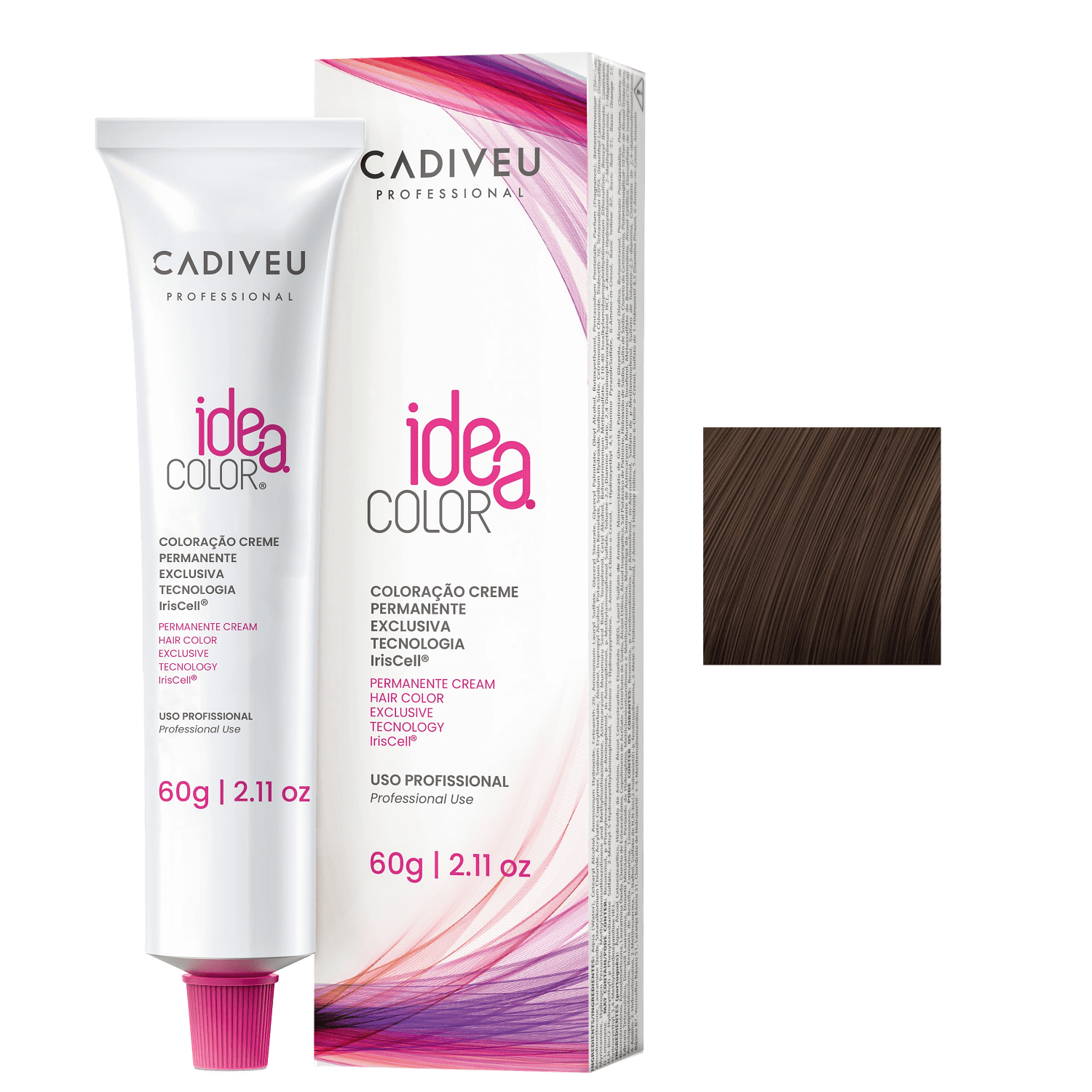 Cadiveu Professional Idea Color 4.0 Castanho Médio - Coloração Permanente 60g