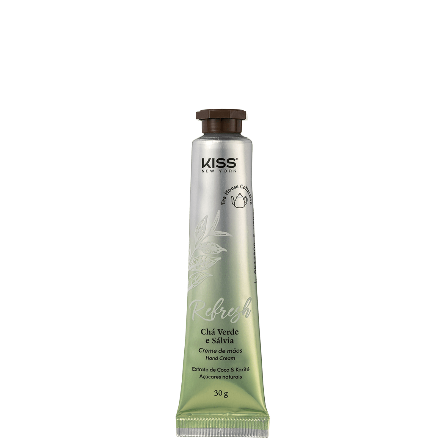 Kiss New York Refresh Chá Verde e Sálvia - Creme para as Mãos 30g
