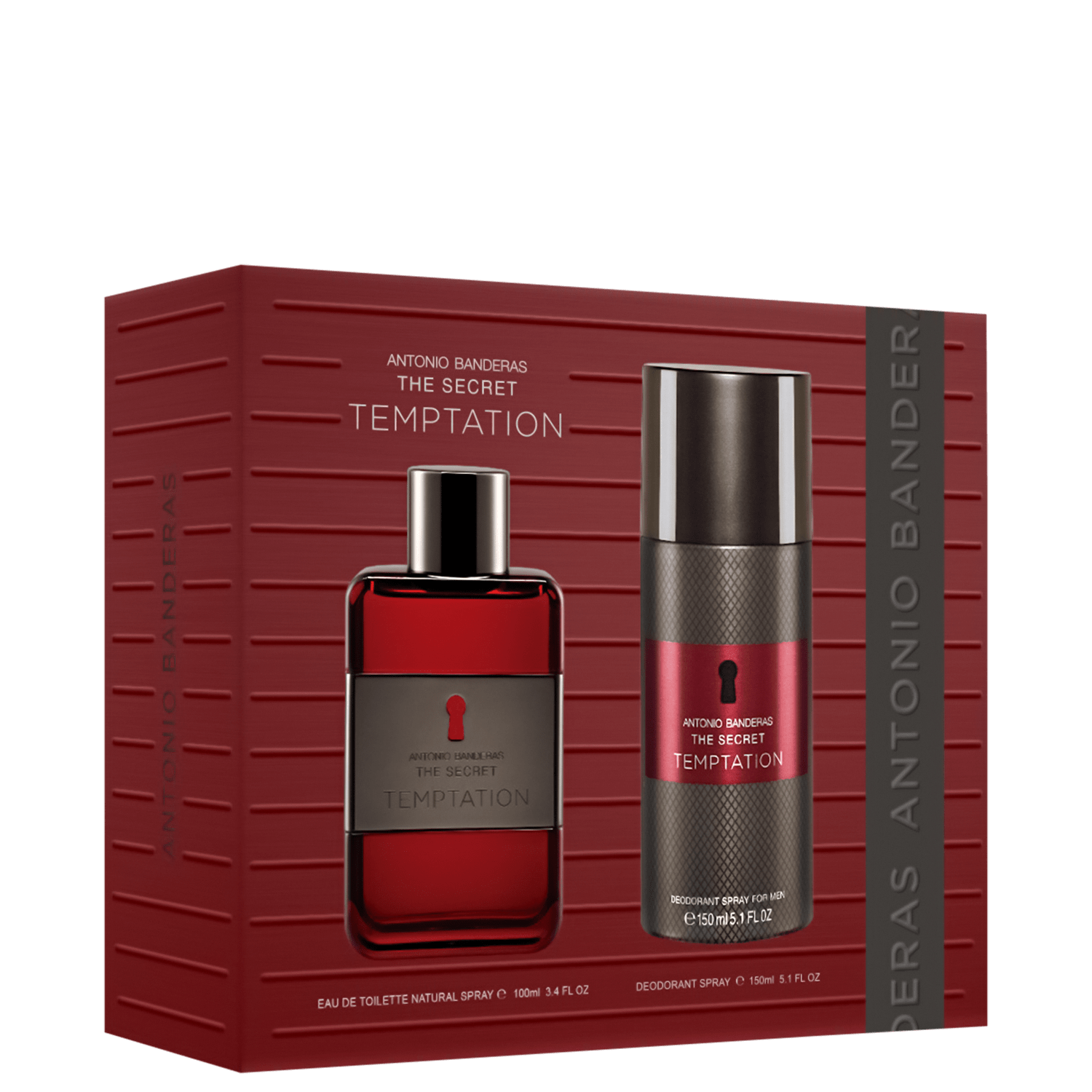 Conjunto The Secret Temptation Banderas Masculino - Eau de Toilette 100ml + Desodorante Spray 150ml