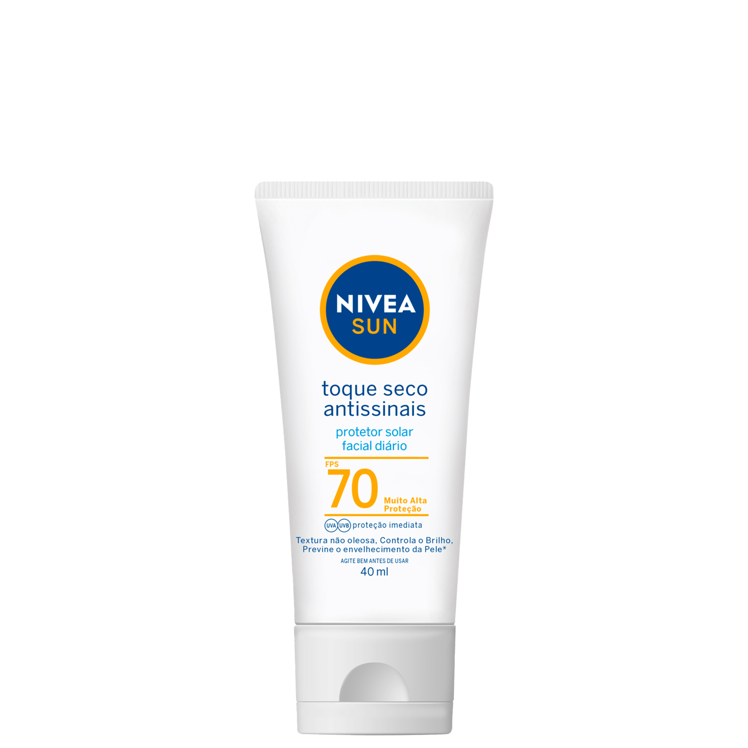 NIVEA SUN Toque Seco Antissinais FPS 70 - Protetor Solar Facial 40ml