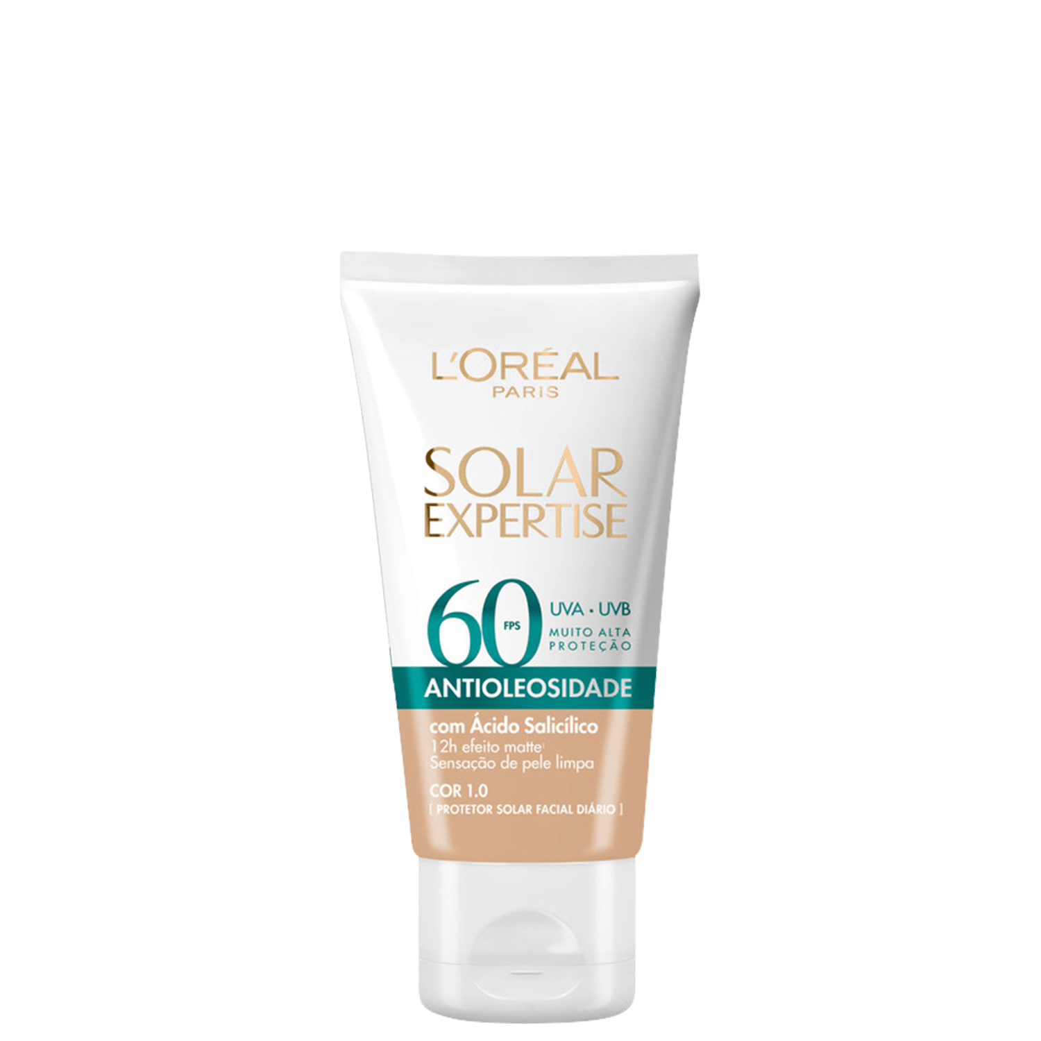 L'Oréal Paris Solar Expertise Antioleosidade FPS 60 Cor 1.0 - Protetor Solar com Cor 40g