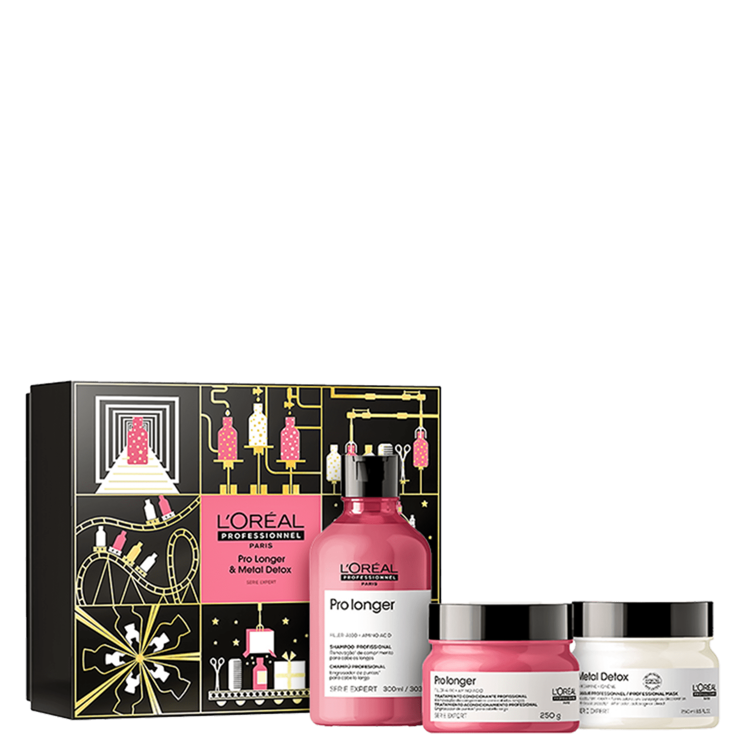 Kit L'Oréal Professionnel Serie Expert Pro Longer & Metal Detox (3 Produtos)