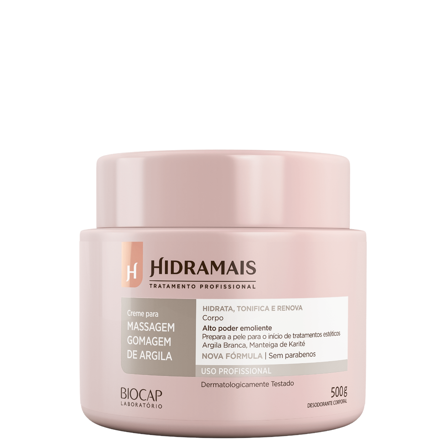 Hidramais Gomagem de Argila Branca - Creme de Massagem 500g