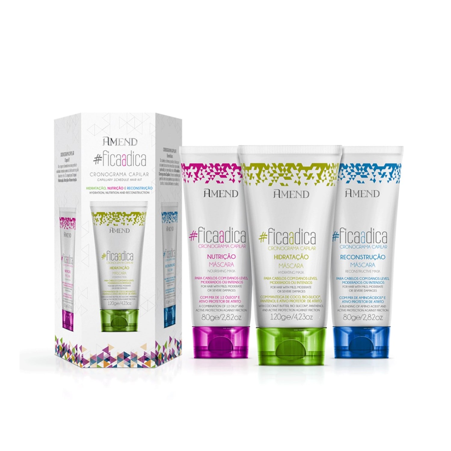 Kit Amend Cronograma Capilar #Ficaadica (3 Produtos)