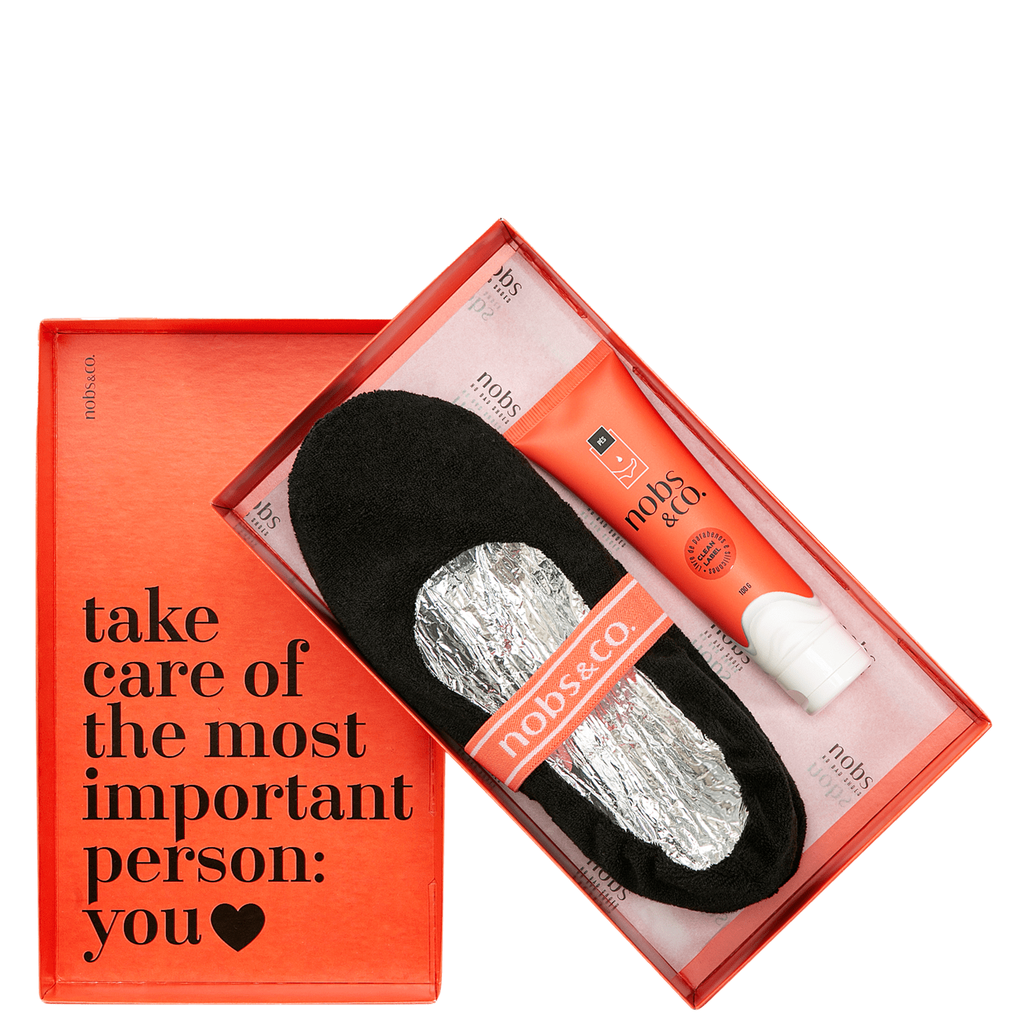 Kit Nobs & Co. Hidra Therm Hidratação para os Pés 33/34 Preto (2 Produtos)