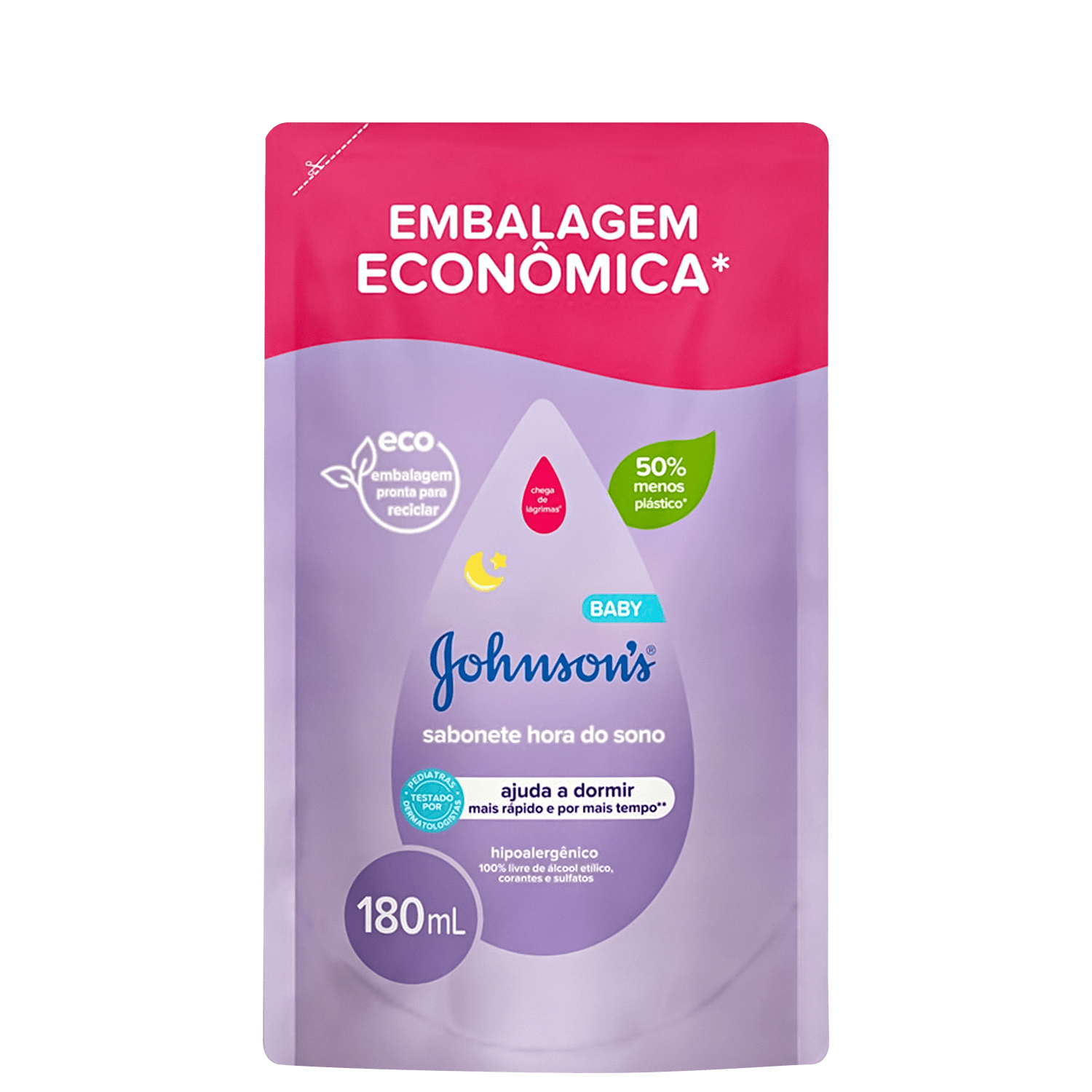 Johnson's Baby Hora do Sono Refil - Sabonete Líquido 180ml