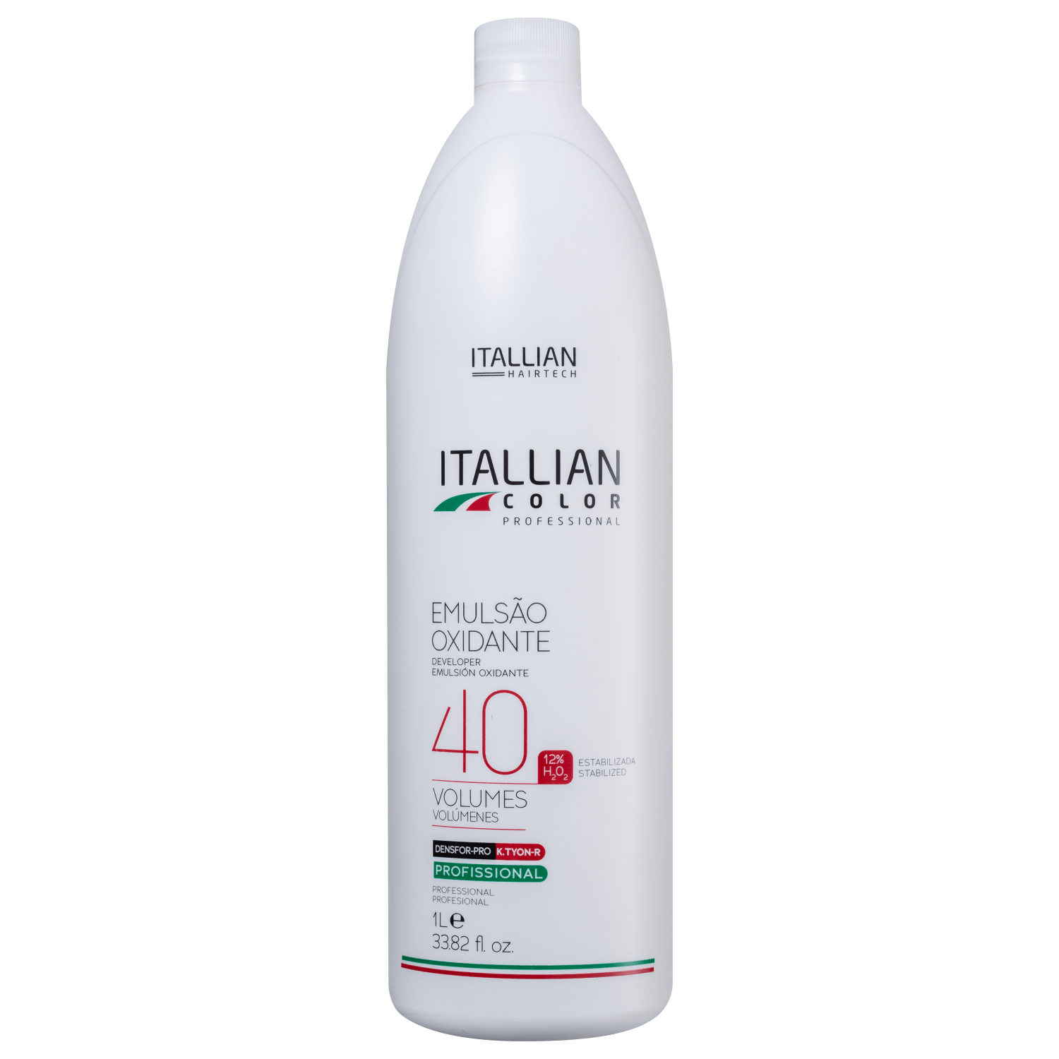 Itallian Hairtech Color Professional - Emulsão Oxidante Estabilizada 40 Volumes 1L