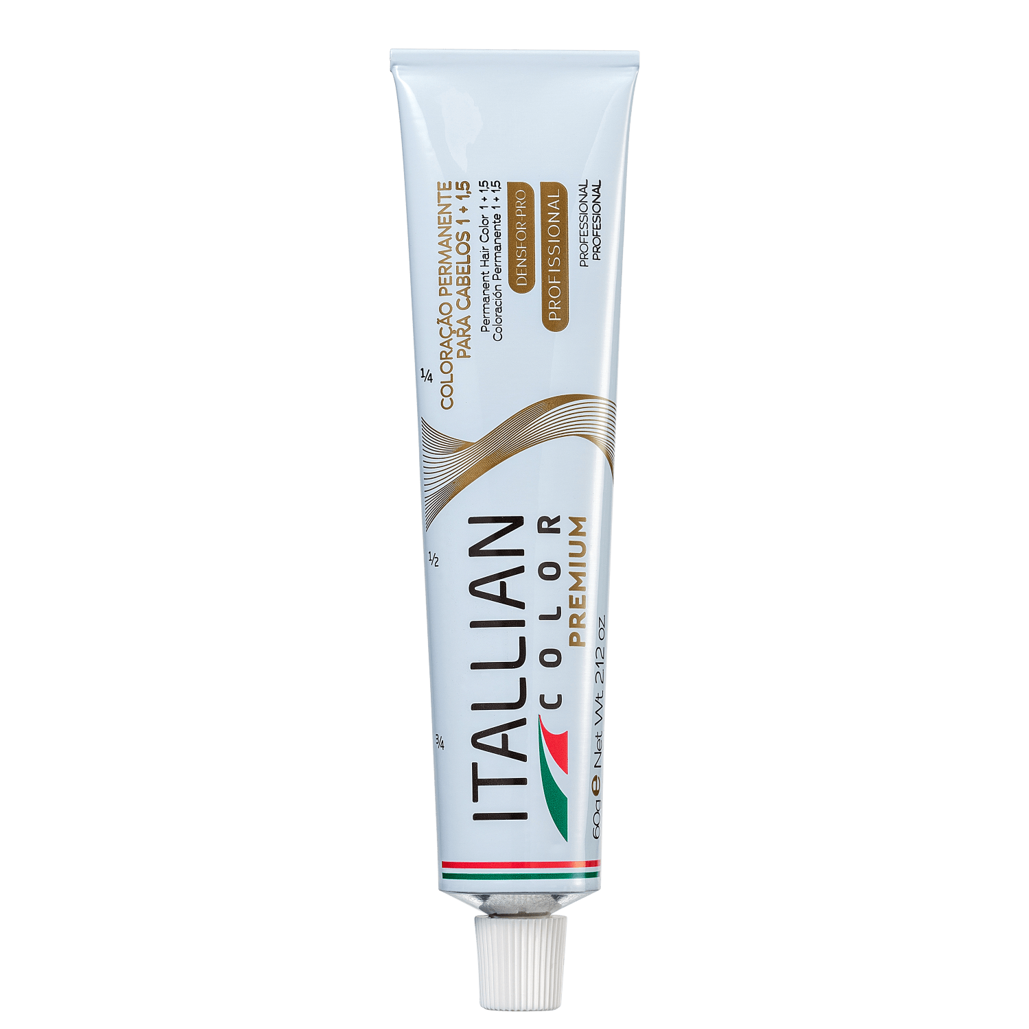 Itallian Hairtech Color Premium 5.7 Castanho Claro Marrom - Coloração Permanente 60g