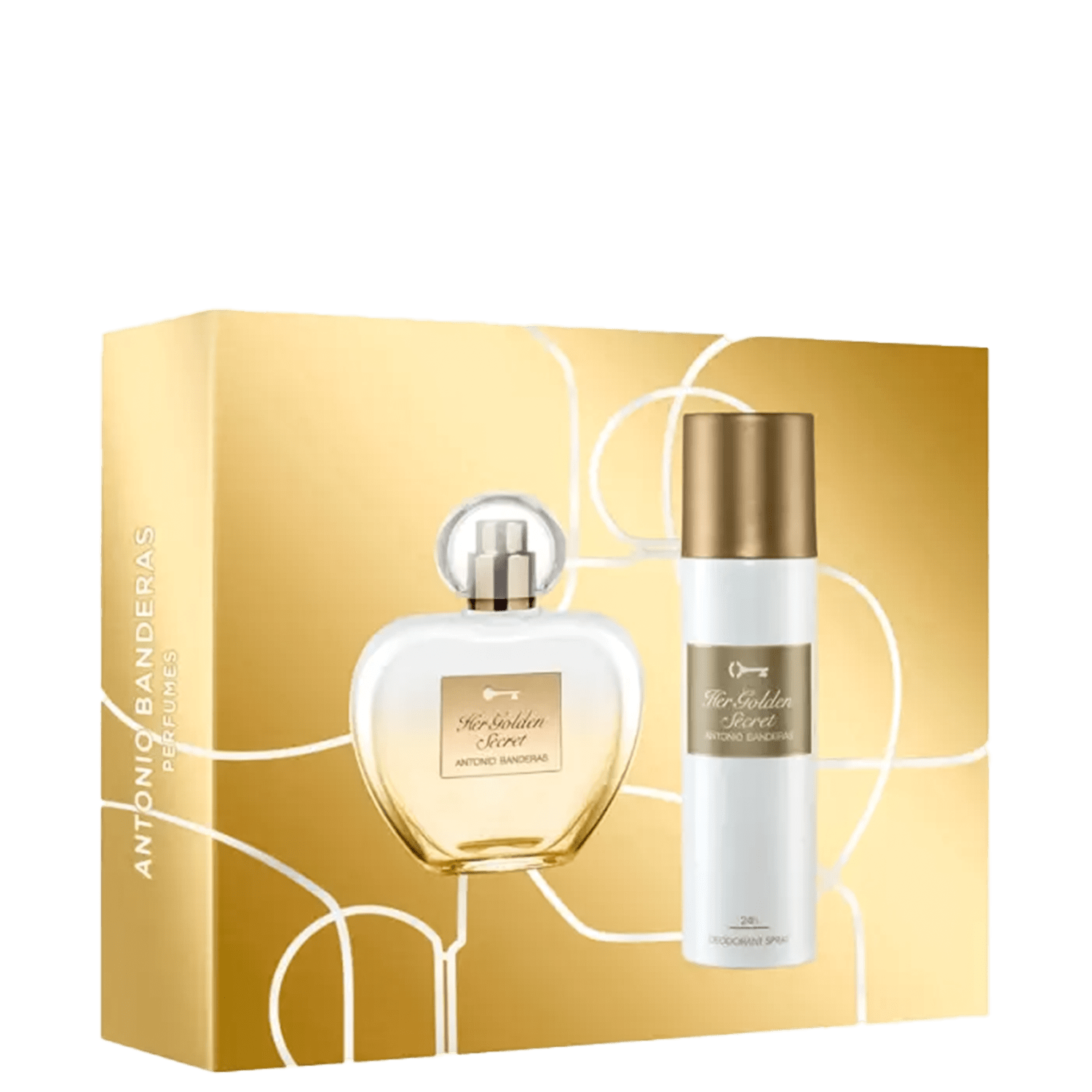 Conjunto Her Golden Secret Banderas Feminino - Eau de Toilette 80ml + Desodorante 150ml