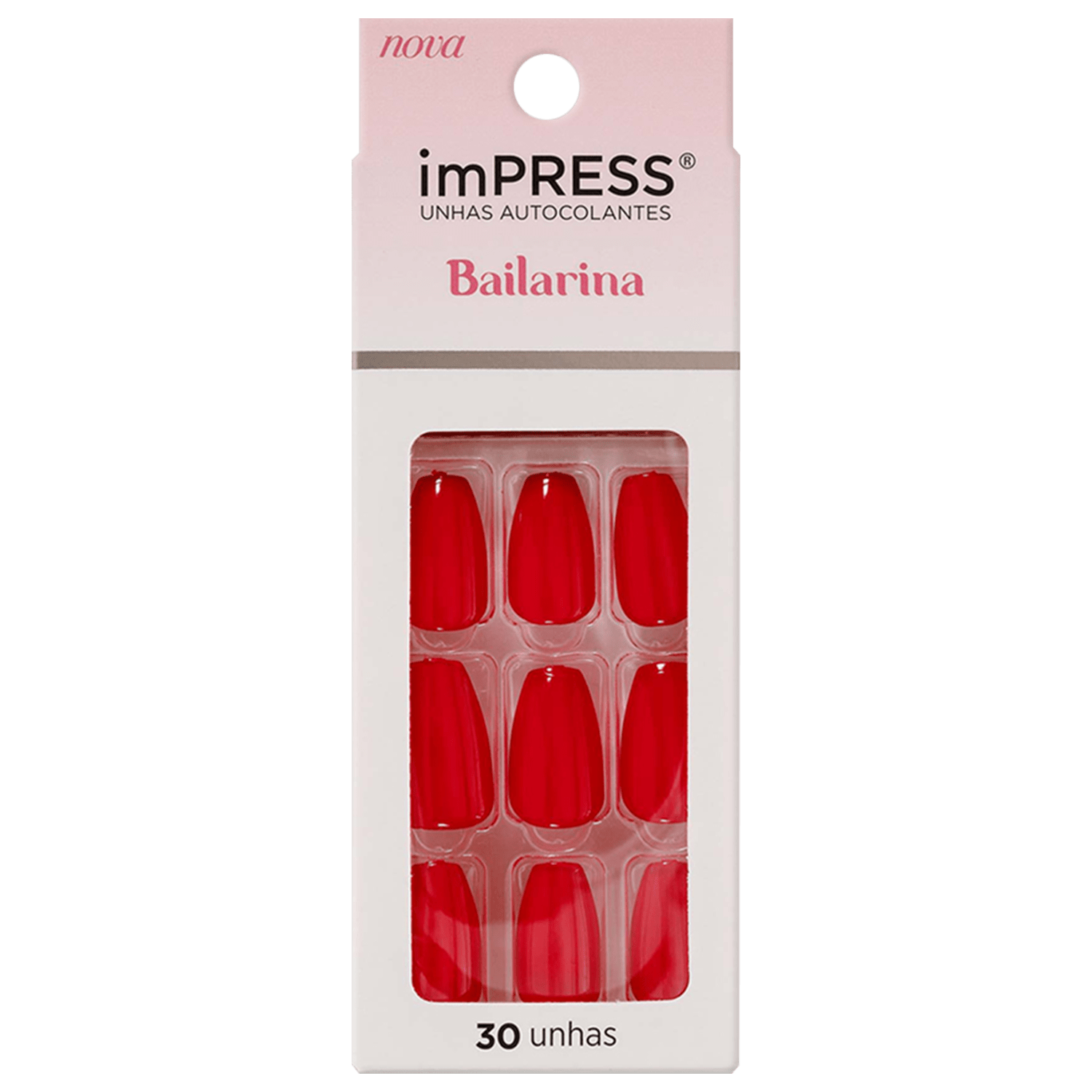 Kiss New York imPRESS Bailarina Danty - Unhas Autocolantes (30 Unidades)