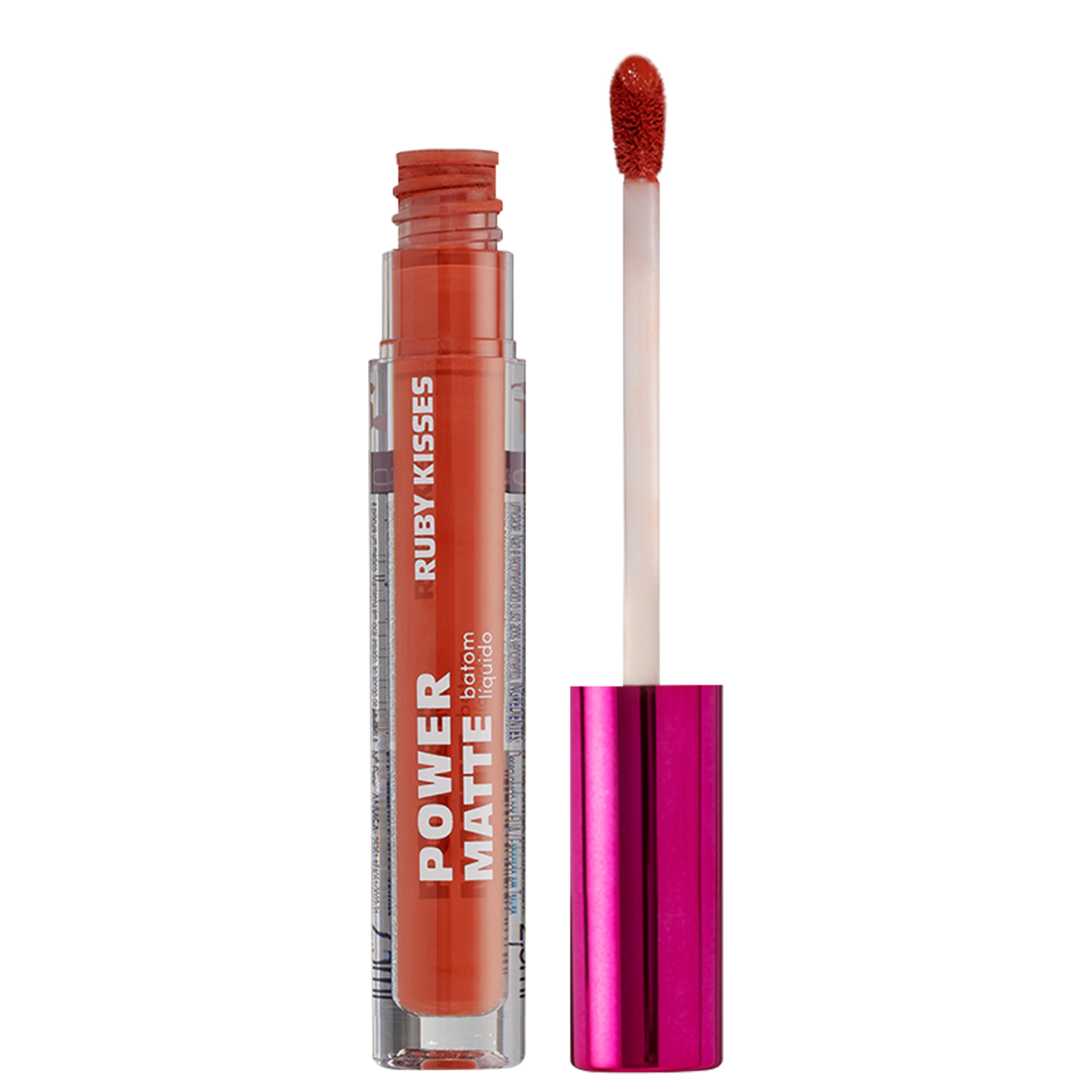 Ruby Kisses Power Matte Coral Love - Batom Líquido 2,5g