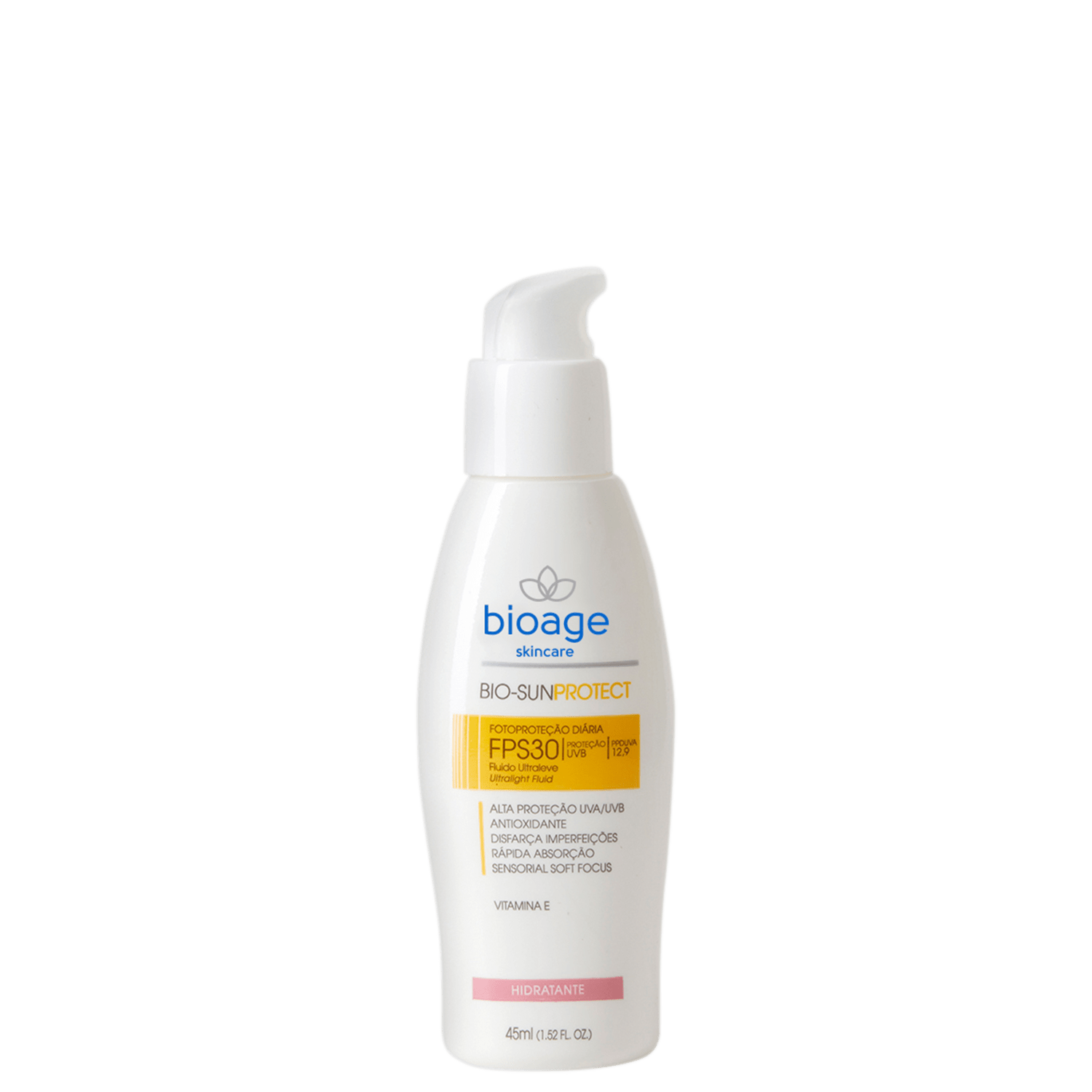 Bioage Bio-SunProtect FPS 30 - Protetor Solar Fluído 45ml