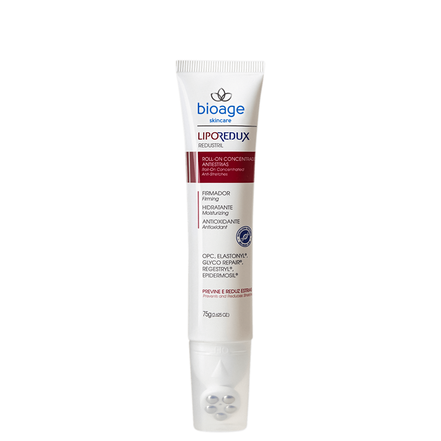 Bioage Lipo Redux - Tratamento Roll-On Antiestrias 75g