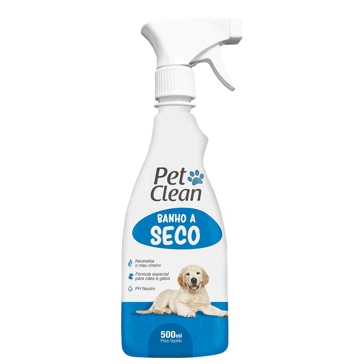 Pet Clean Banho a Seco - Spray de Limpeza 500ml