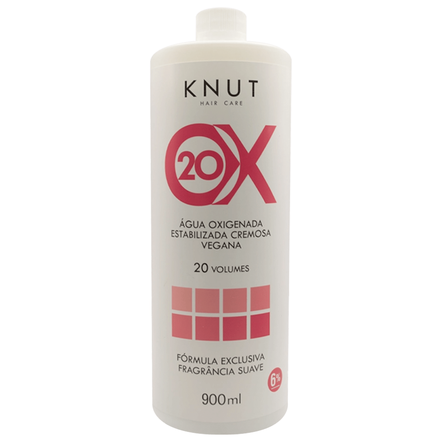 KNUT OX 20 Volumes - Água Oxigenada Estabilizada Cremosa 900ml