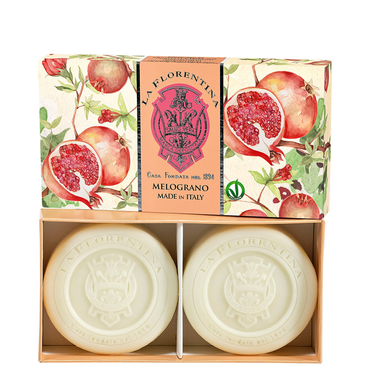 LA FLORENTINA SABON POMEGRANATE 2X115G