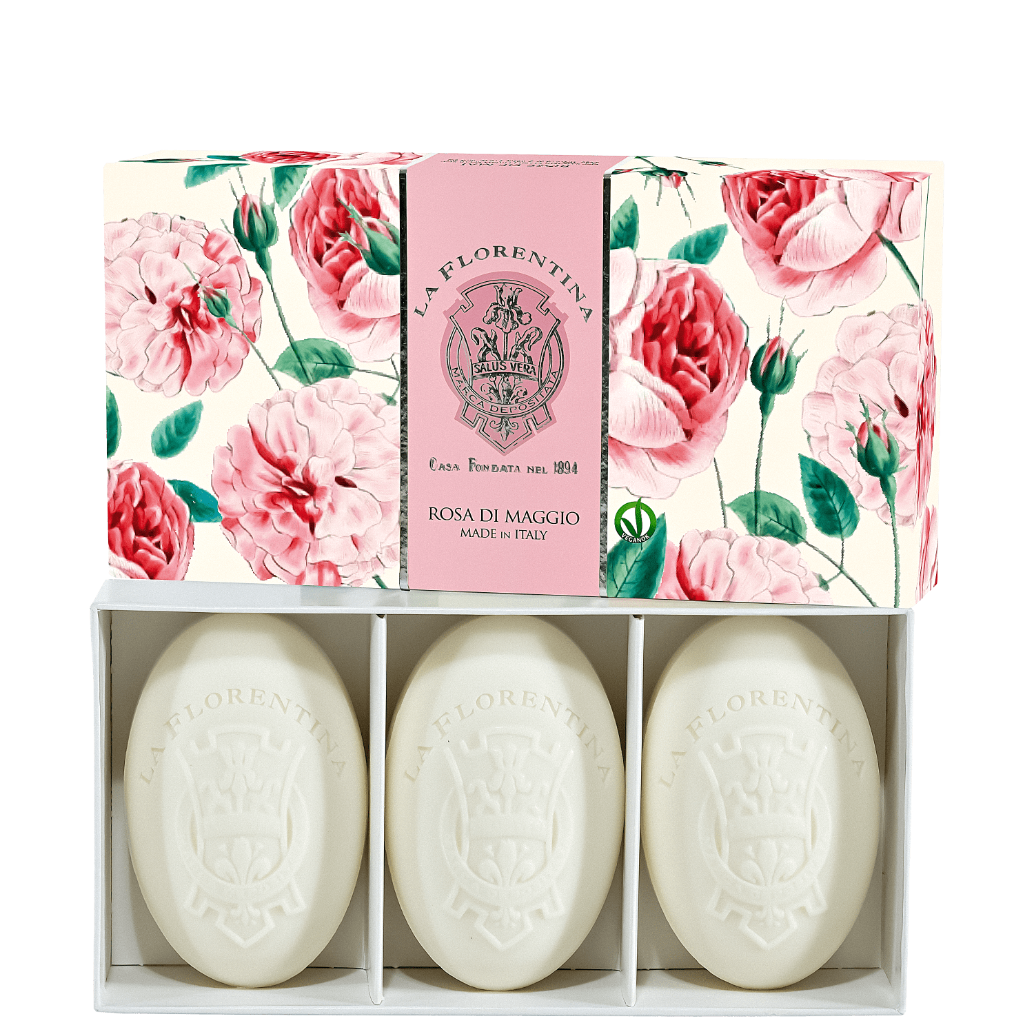 Kit La Florentina Sabonetes Rose of May Trio (3 Unidades)