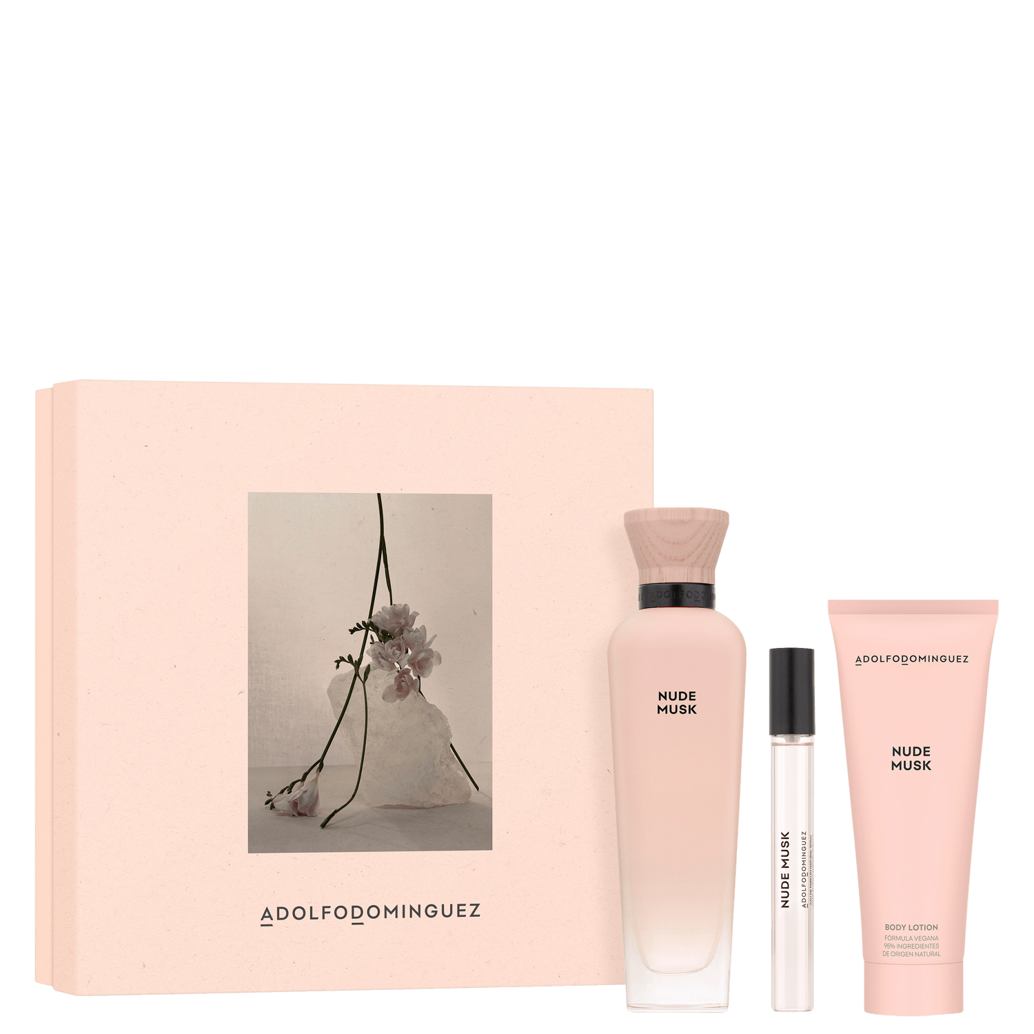 Conjunto Nude Musk Adolfo Dominguez Feminino (3 Produtos)