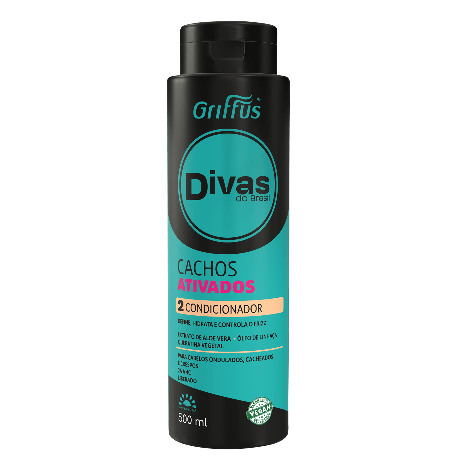 Griffus Divas do Brasil Cachos Ativados - Condicionador 500ml