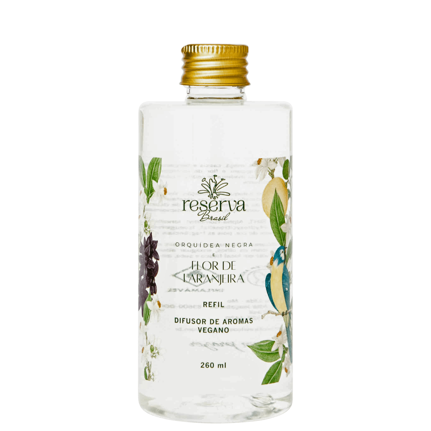 Reserva Brasil Orquídea Negra e Flor de Laranjeira Refil - Difusor de Aromas 260ml