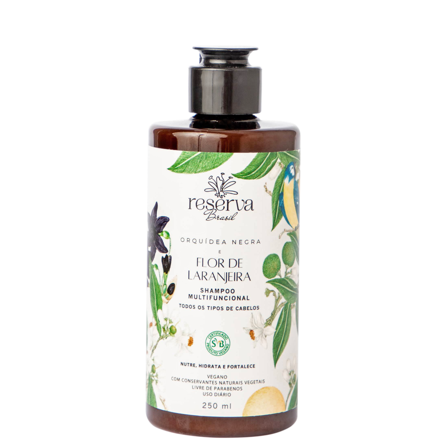 Reserva Brasil Orquídea Negra e Flor de Laranjeira - Shampoo Multifuncional 250ml