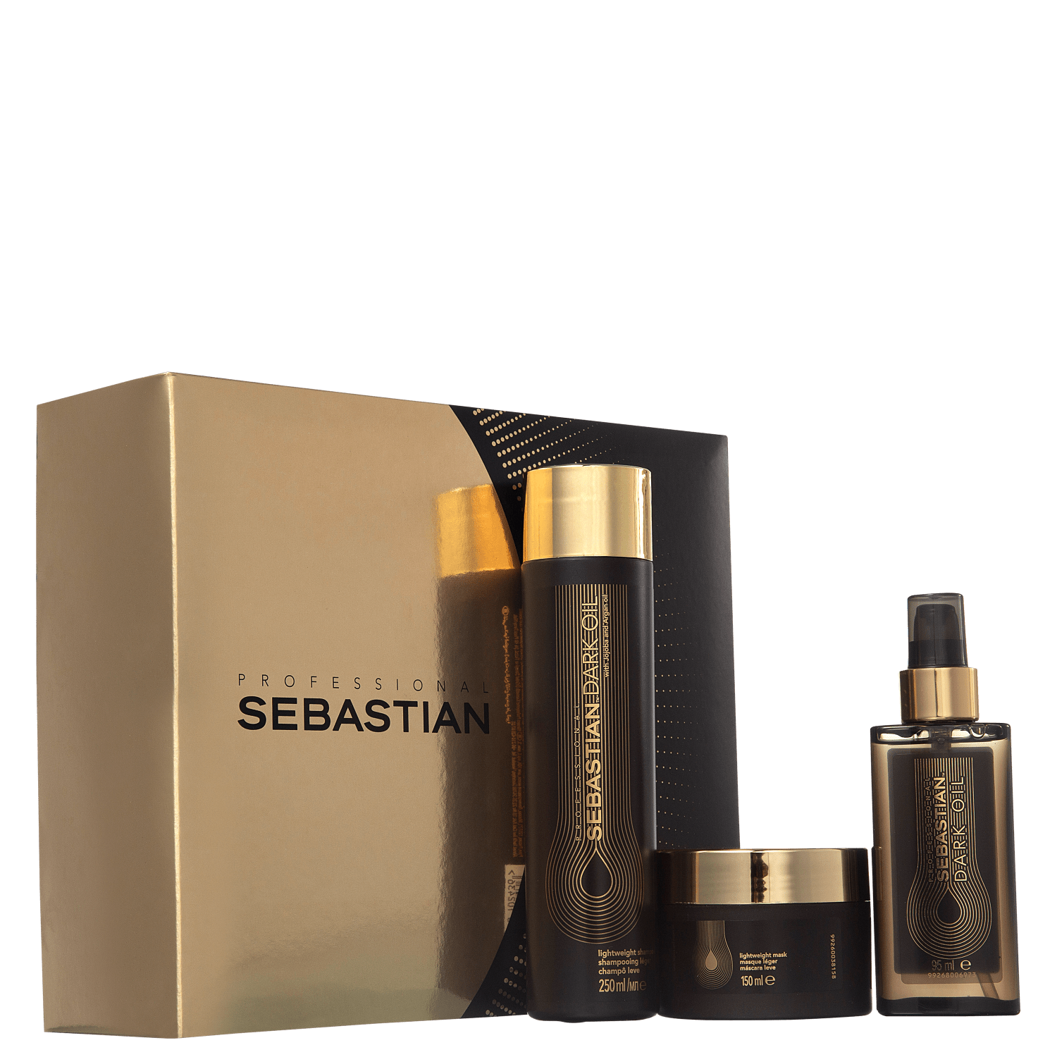 Kit Sebastian Professional Dark Oil Triplo Cuidado (3 Produtos)