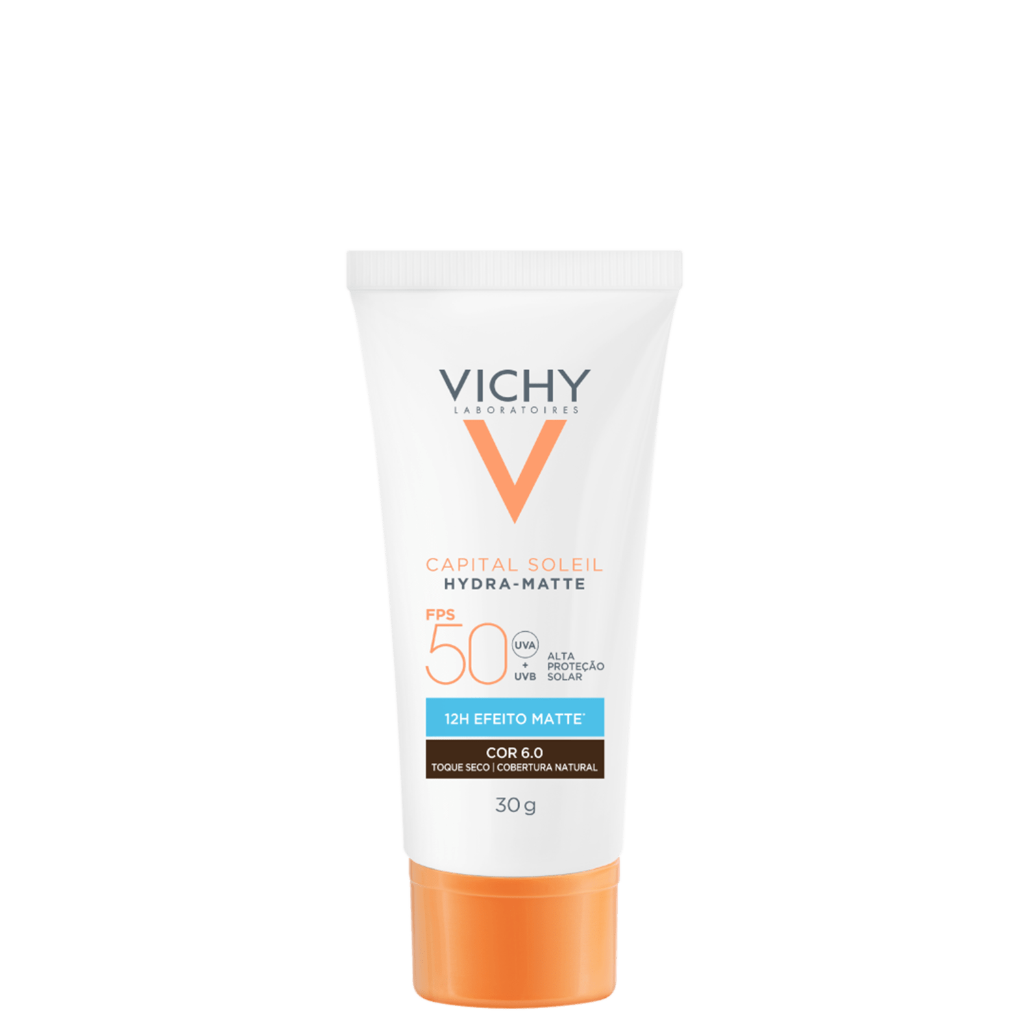 Vichy Capital Soleil Hydra-Matte FPS 50 Cor 6.0 - Protetor Solar 30g