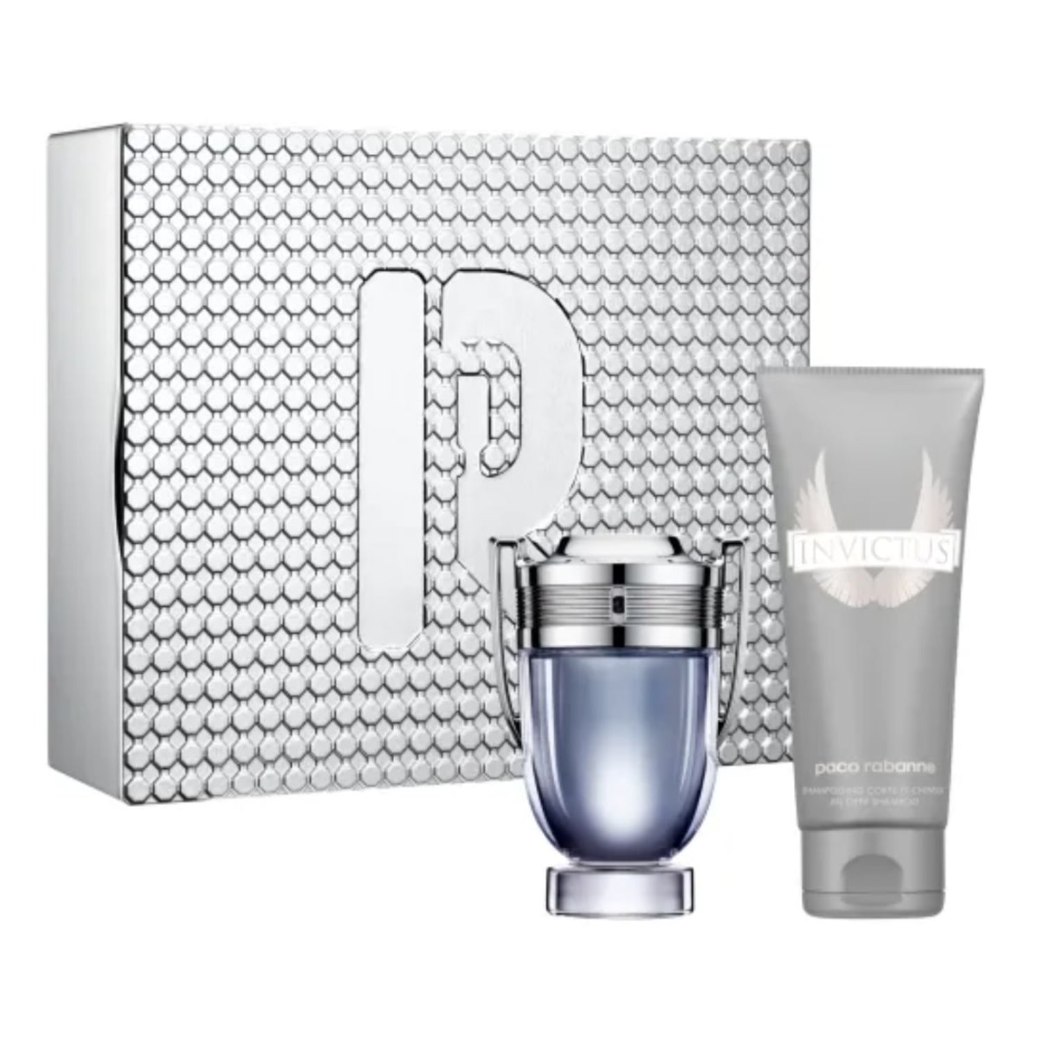 Conjunto Invictus Rabanne Masculino - Eau de Toilette 100ml + Shampoo 100ml