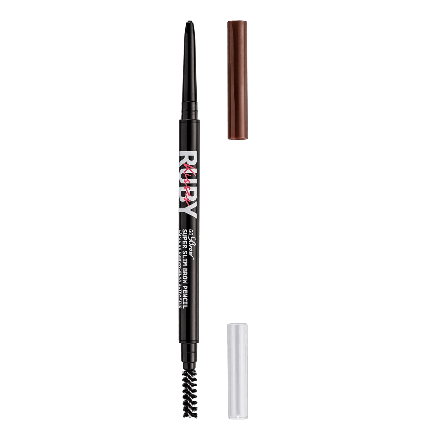 Ruby Kisses Go Brow Ultrafino Medium Brown - Lápis de Sobrancelha 0,8g