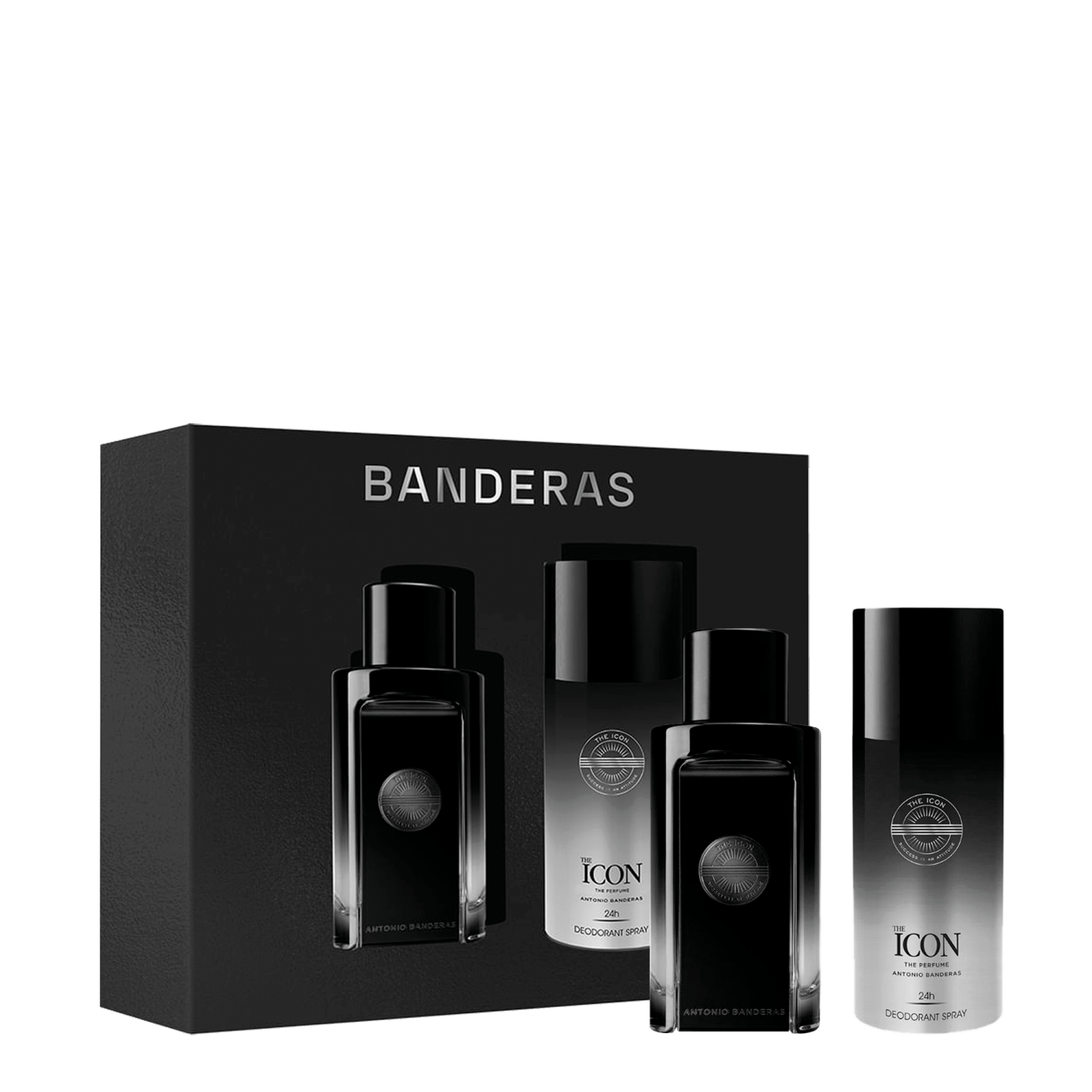 Conjunto Presenteável The Icon Banderas Masculino - Eau de Parfum 100ml + Desodorante Spray 150ml