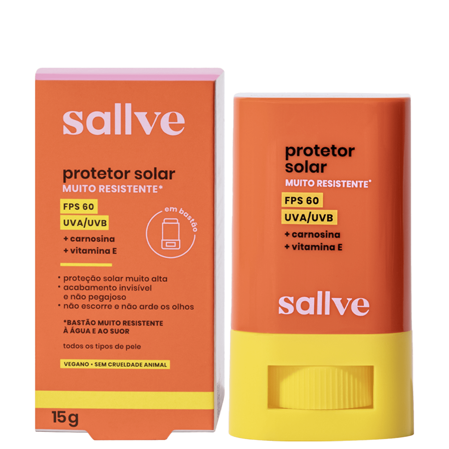 Sallve FPS60 - Protetor Solar Bastão 15g