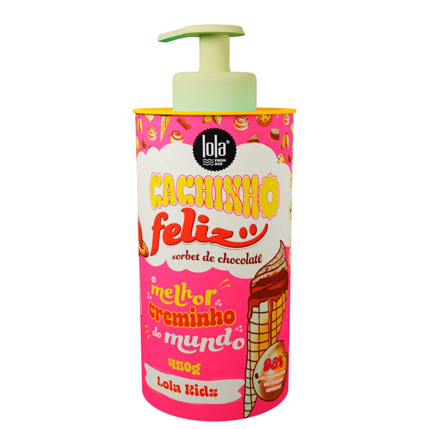 Lola From Rio Cachinho Feliz Sorbet de Chocolate - Creme de Pentear 450g