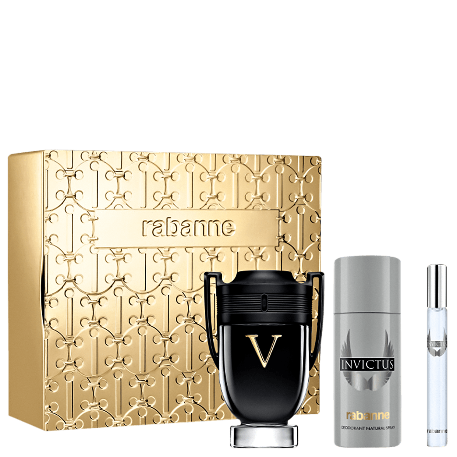 Conjunto Invictus Victory Rabanne Masculino (3 Produtos)