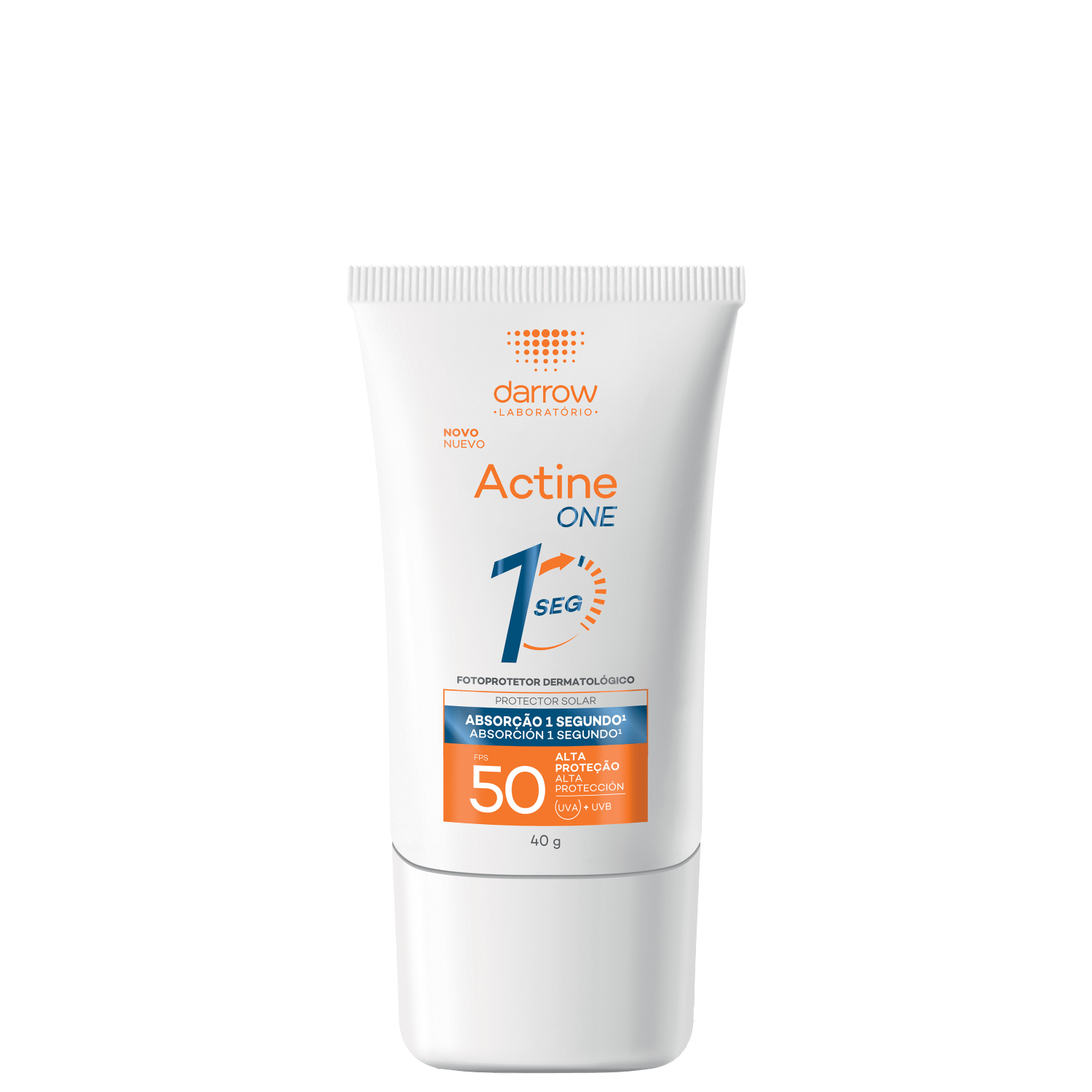 Darrow Actine One FPS50 - Protetor Solar Facial Sem Cor 40g
