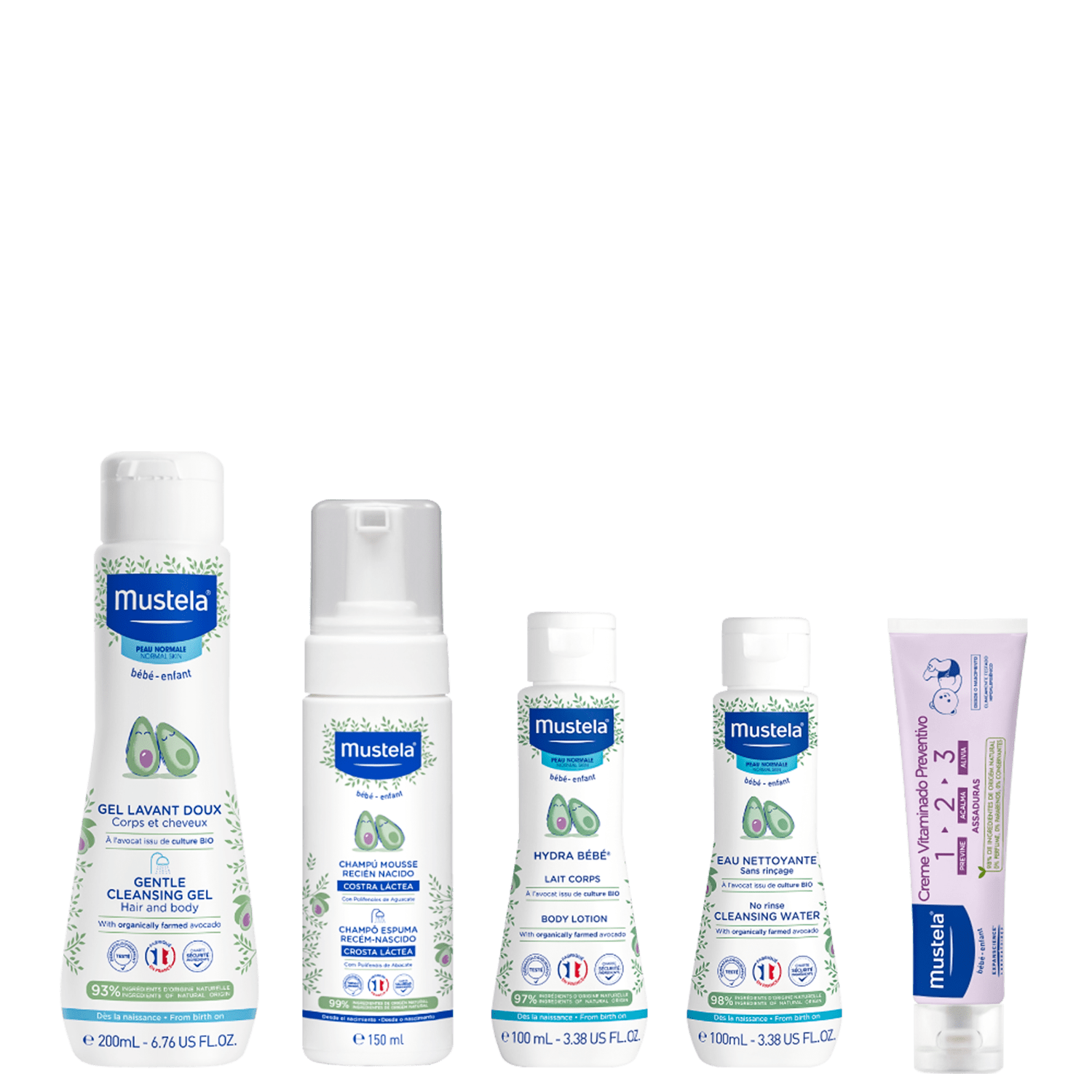 Kit Mustela Essenciais Bebê (5 Produtos)