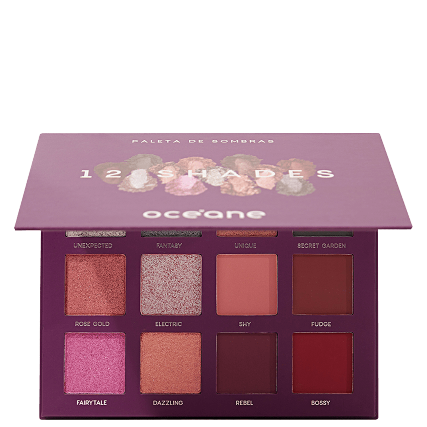Océane Purple 12 Shades - Paleta de Sombras 26,5g
