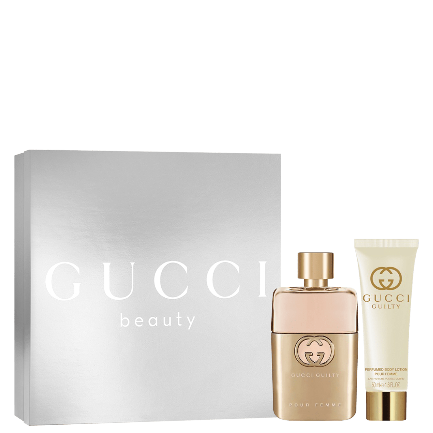 Conjunto Gucci Guilty Pour Femme Feminino - Eau de Parfum 50ml + Loção Corporal Perfumada 50ml