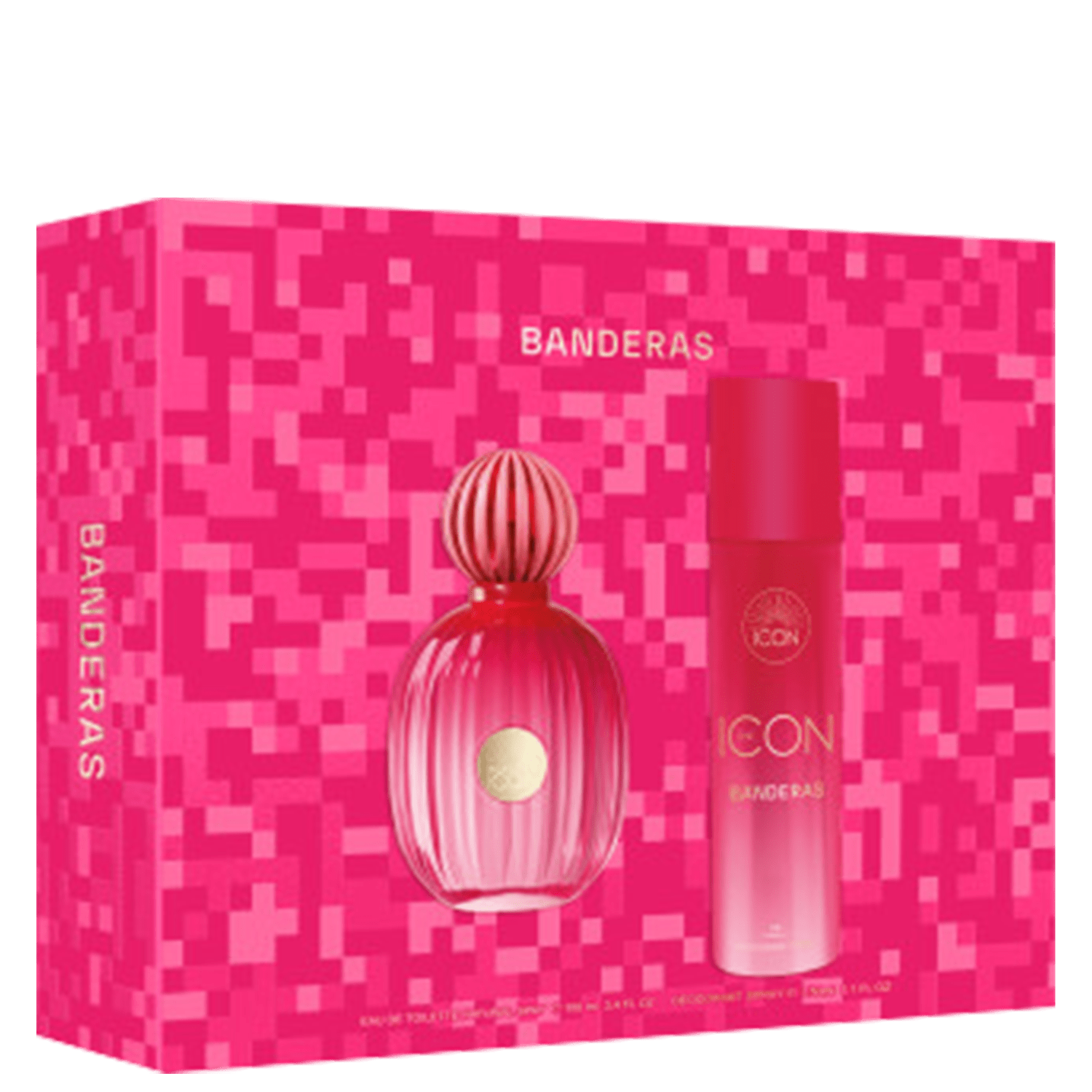 Conjunto The Icon Banderas Feminino Eau de Parfum 100ml + Desodorante Spray 150ml