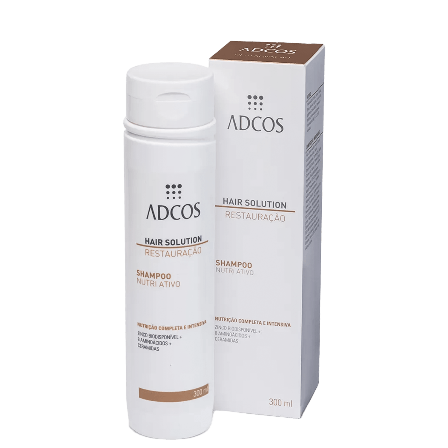 Adcos Hair Solution Restauração Nutri Ativo - Shampoo 300ml