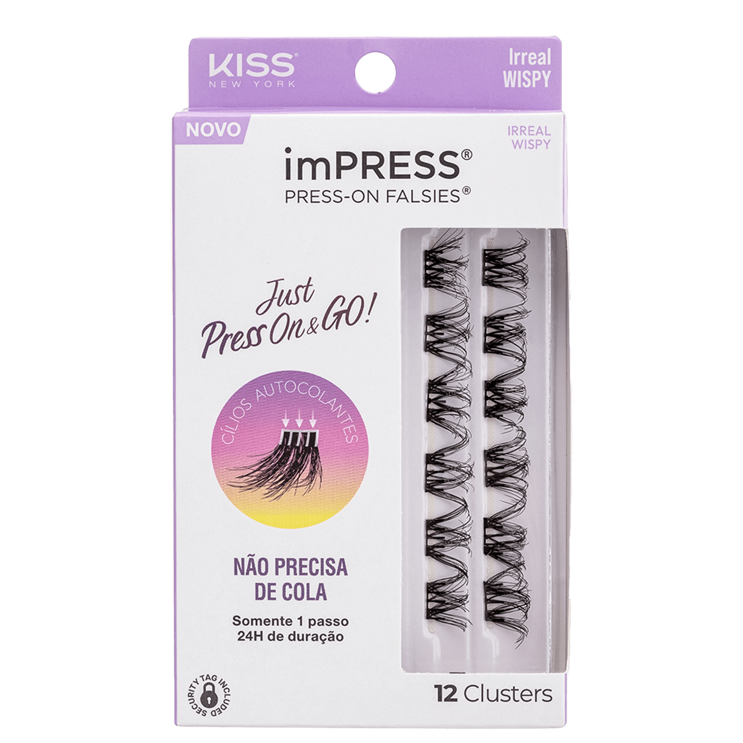 Kiss New York imPRESS Press-on Falsies Mini Wispy 10 Refil - Cílios Postiços (12 Unidades)