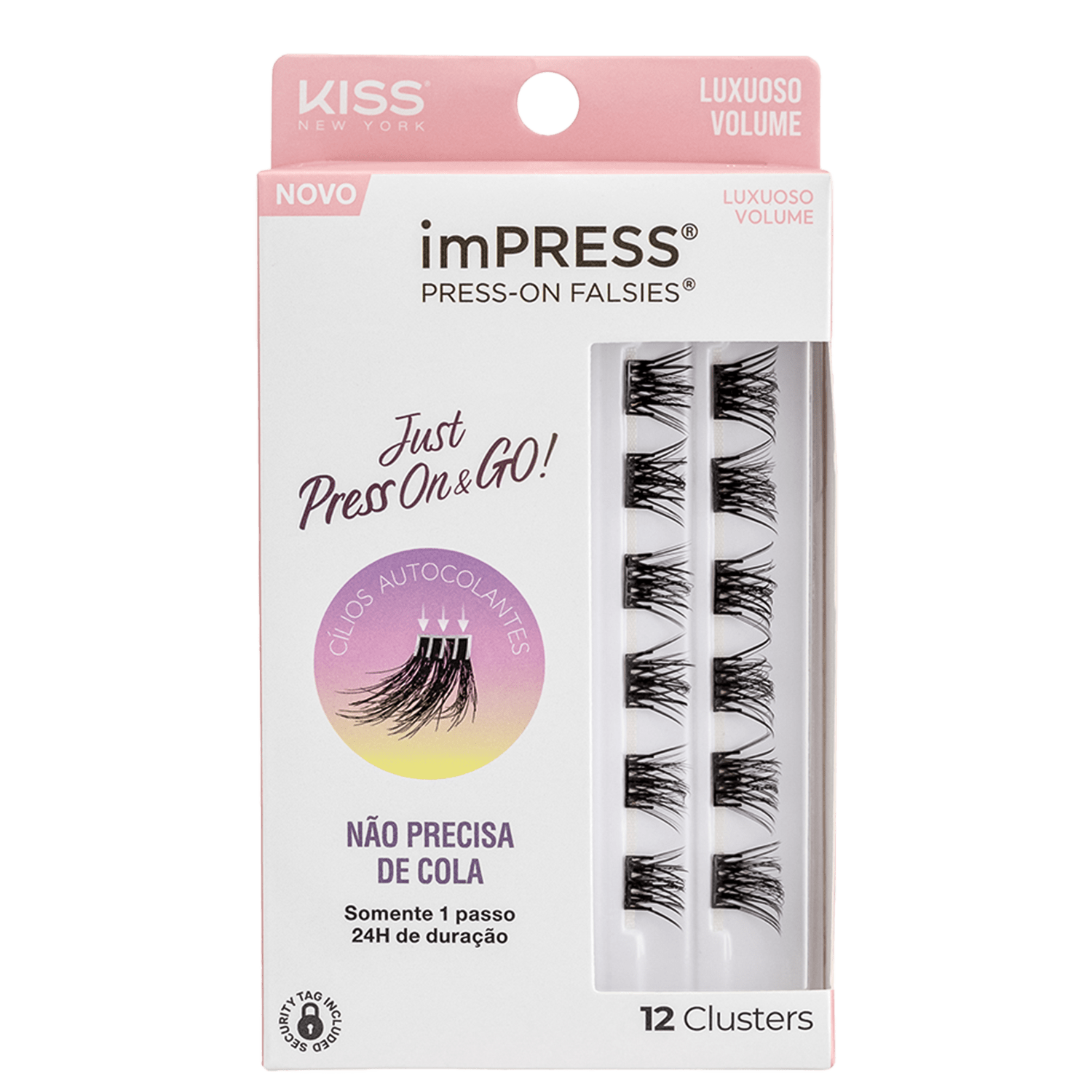 Kiss New York imPRESS Press-on Falsies Mini Volume 08 Refil - Cílios Postiços (12 Unidades)