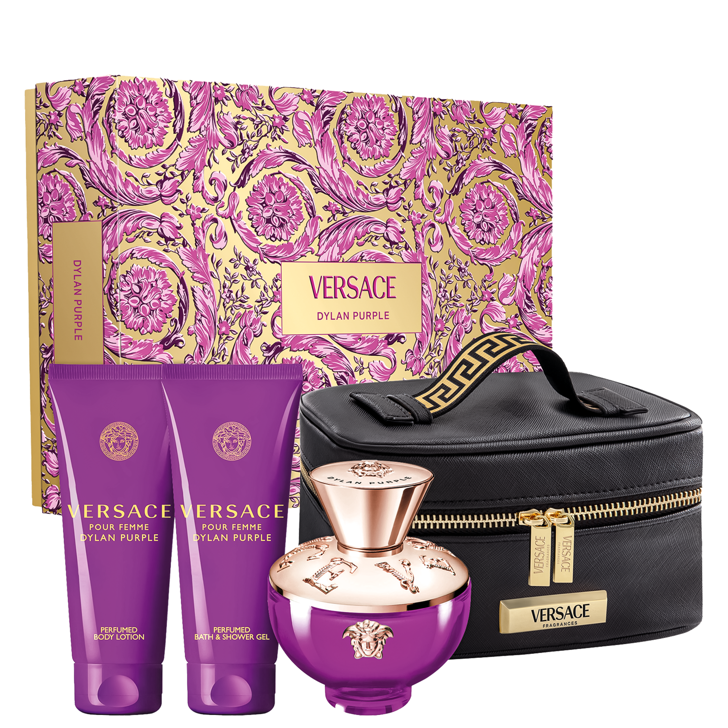 Conjunto Dylan Purple Pour Femme Versace Feminino (4 Produtos)