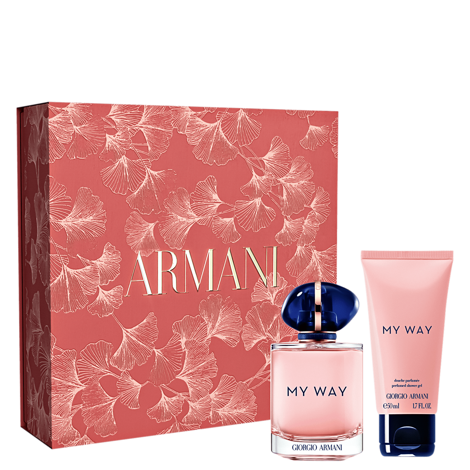 Conjunto My Way Armani Feminino - Perfume Eau de Parfum 90ml + Gel de Banho 50ml