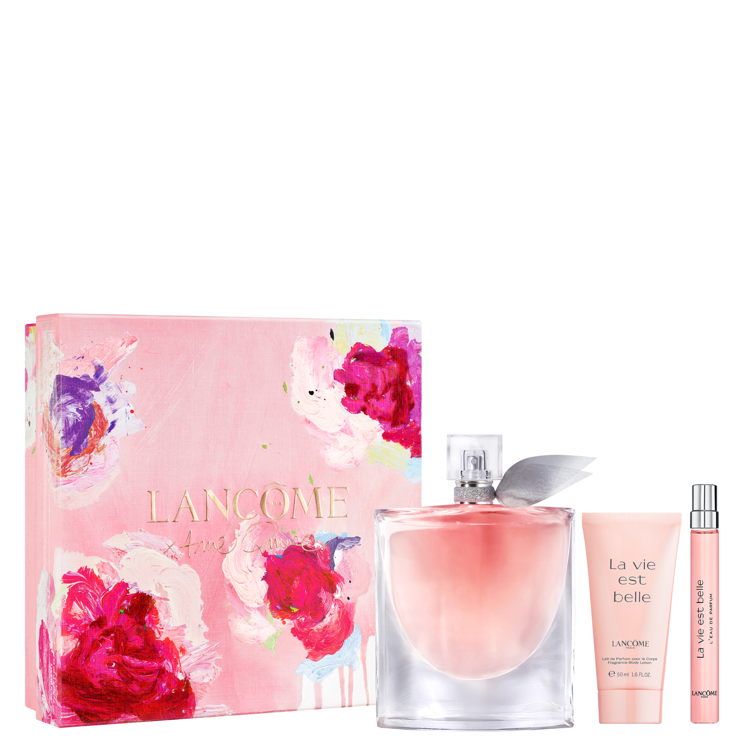 Conjunto La Vie Est Belle Lancôme Eau de Parfum 75ml + Eau de Parfum 10ml + Loção Hidratante Corporal 50ml (3 Produtos)