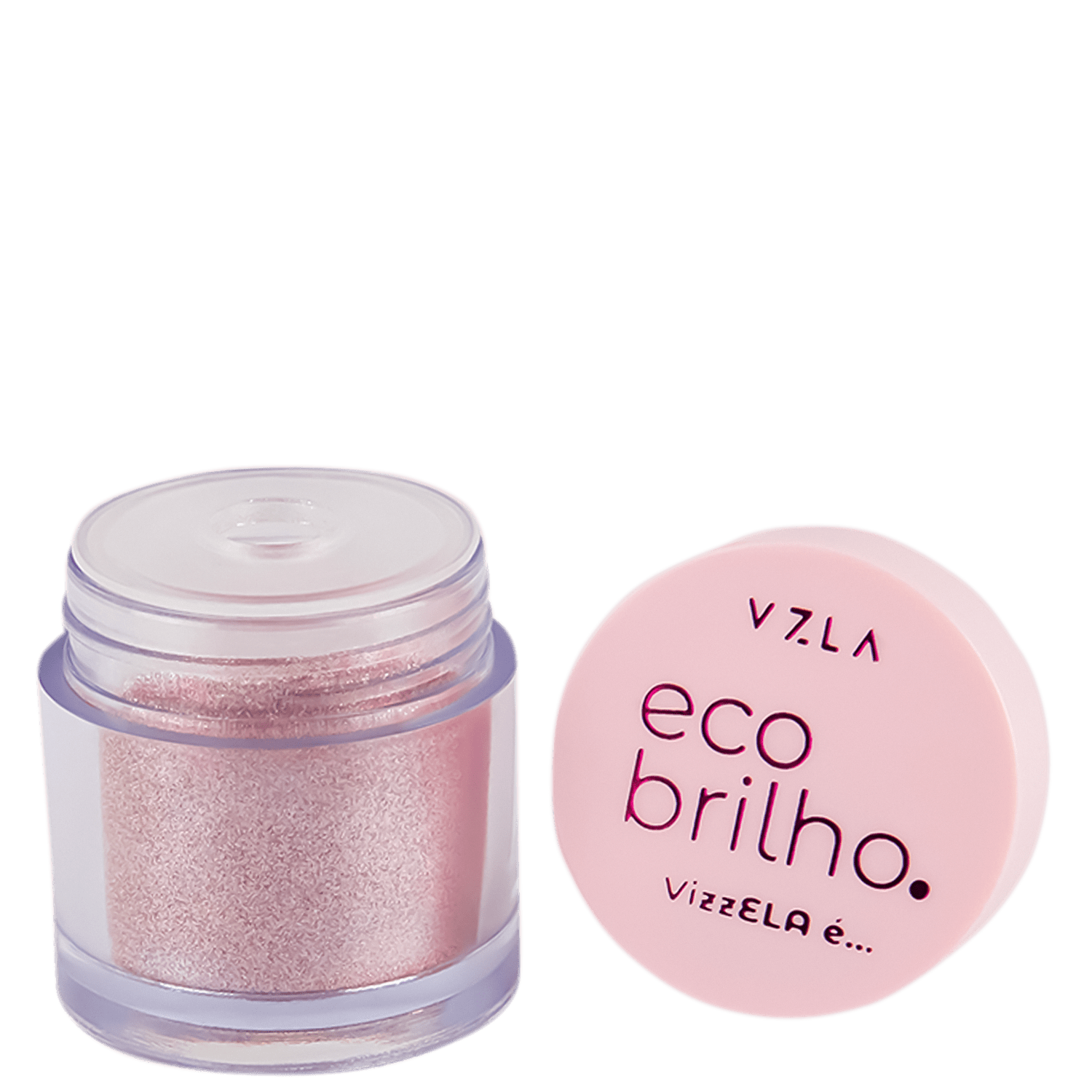 Vizzela Cosméticos Ela É Gentil Brilho Rosa Dourado - Glitter Ecológico 1,5g