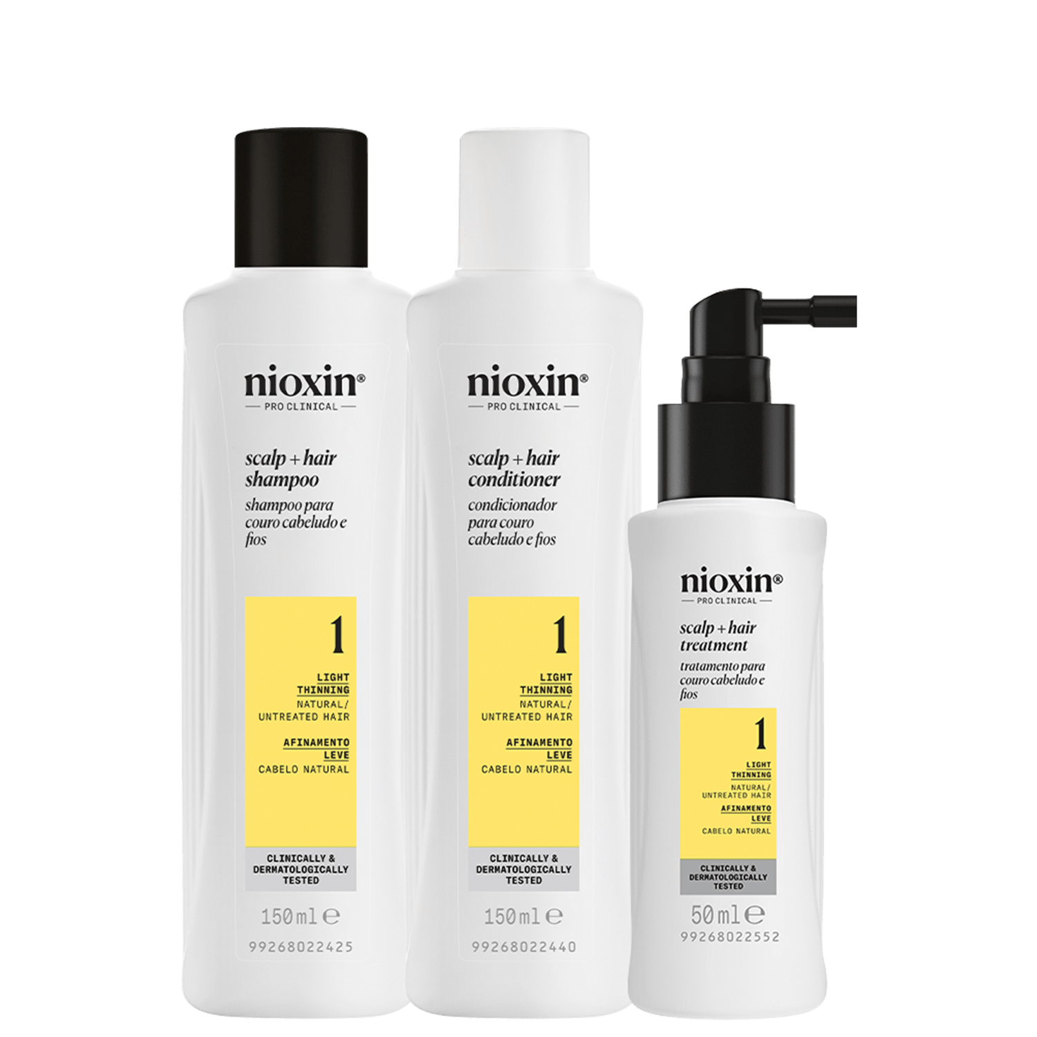 Kit Nioxin Volume Thinning Sistema 1 Trio Care (3 Produtos)