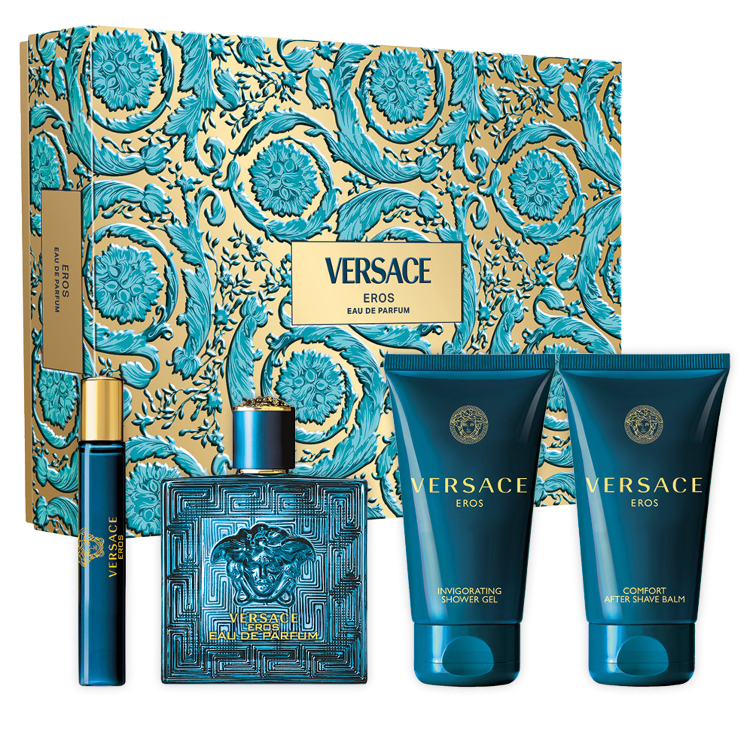 Conjunto Eros Pour Homme Versace Four (4 Produtos)