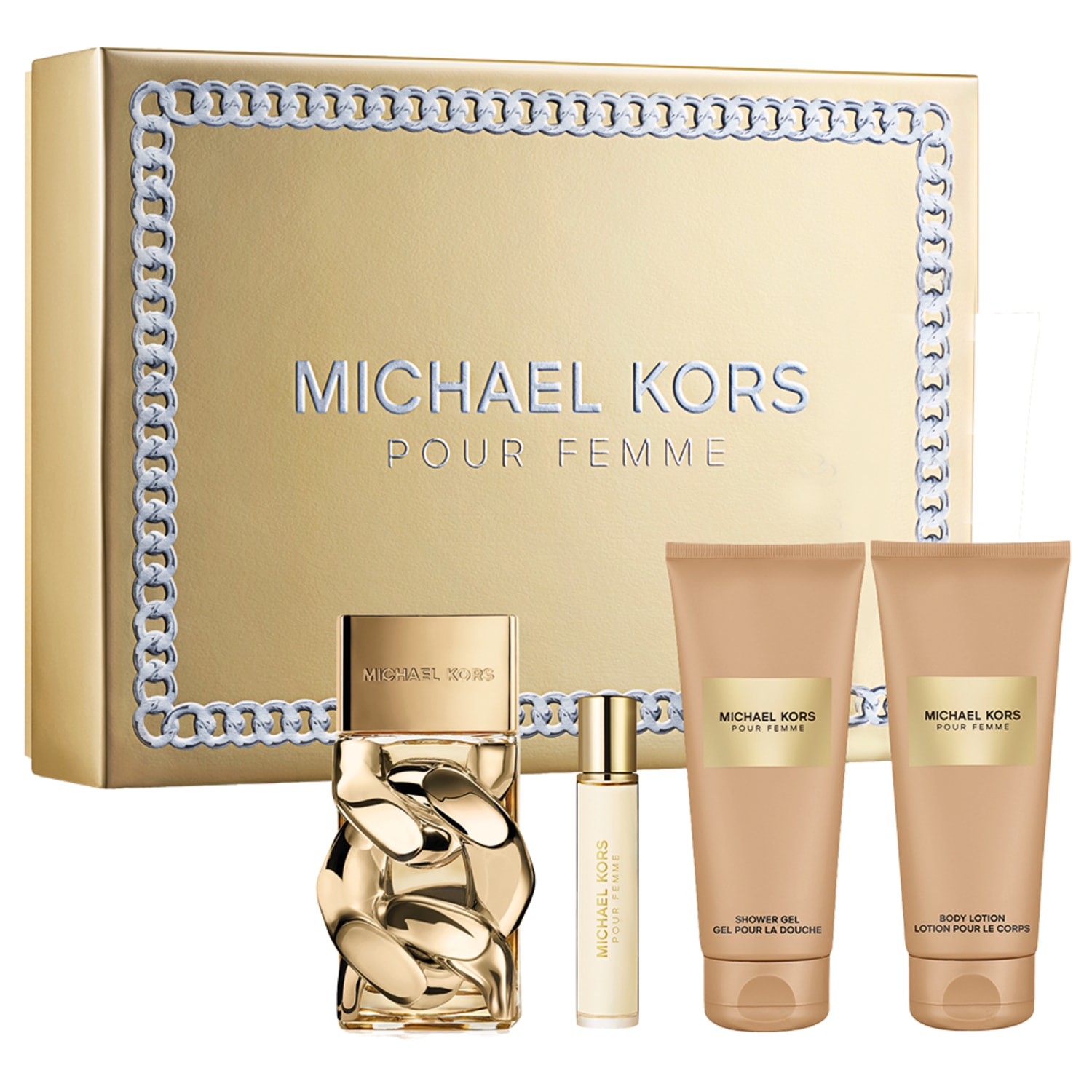Conjunto Michael Kors Pour Femme Feminino (4 Produtos)