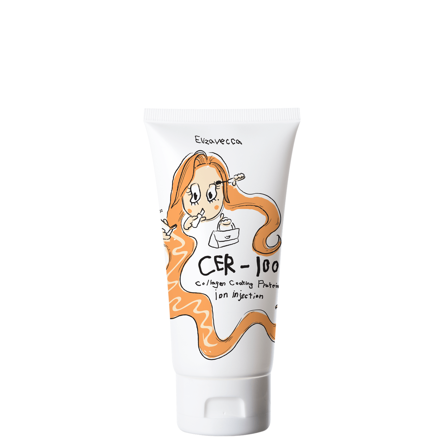 Elizavecca CER-100 Proteína Ionizada e Colágeno - Máscara Capilar Sem Enxágue 50ml